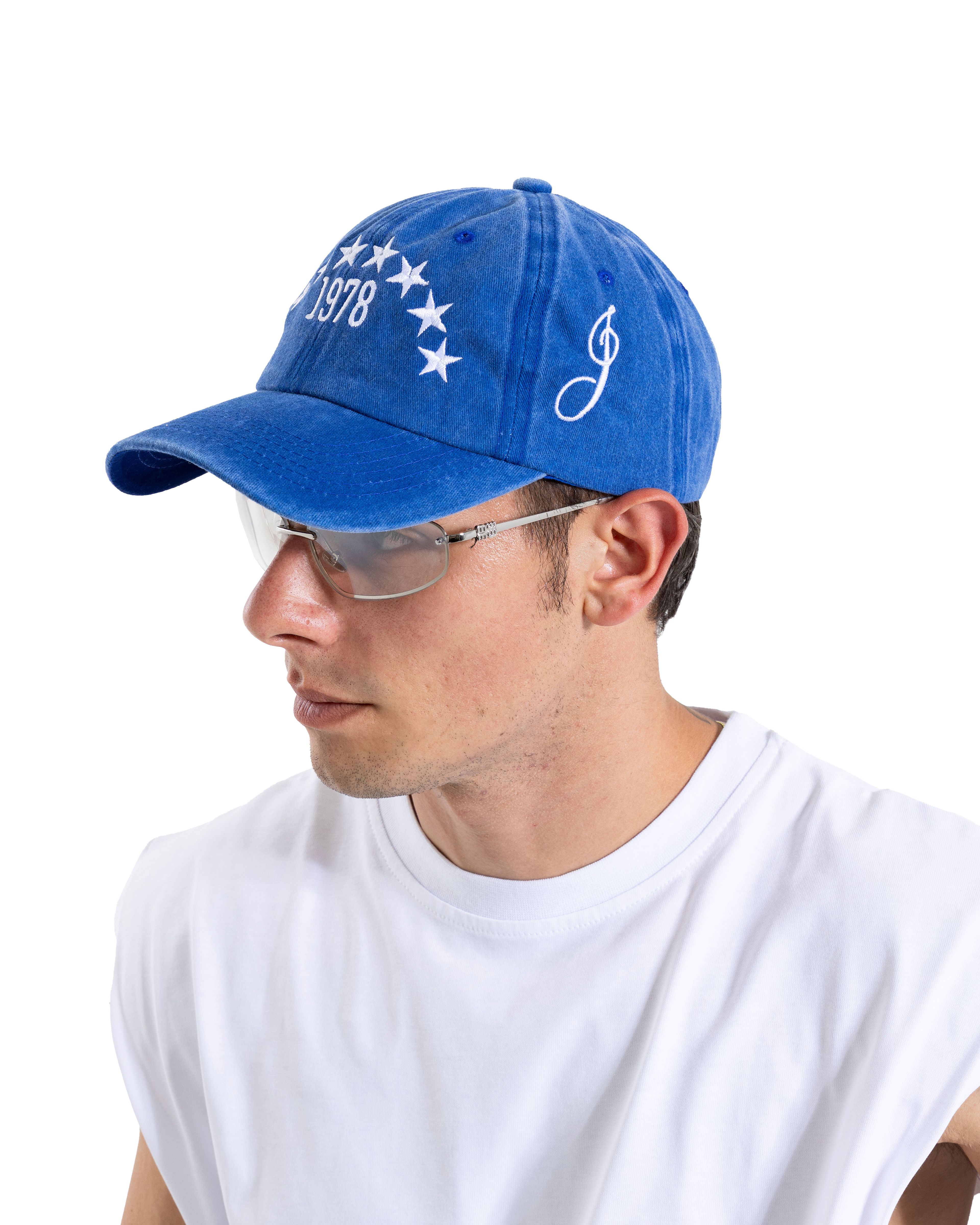 Yıkamalı Mavi Star Embroidery