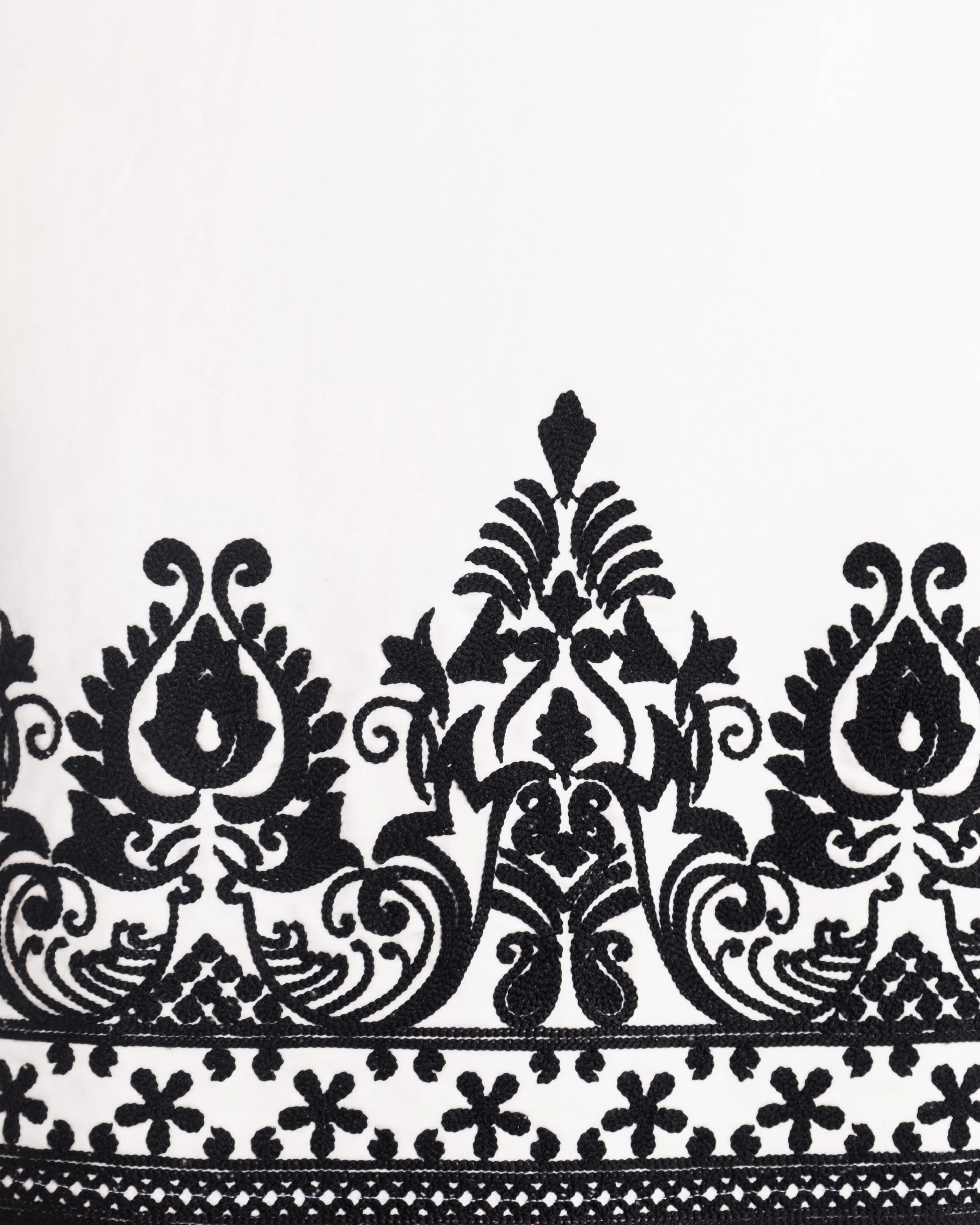 Ethnic Oversize Ekru Tişört