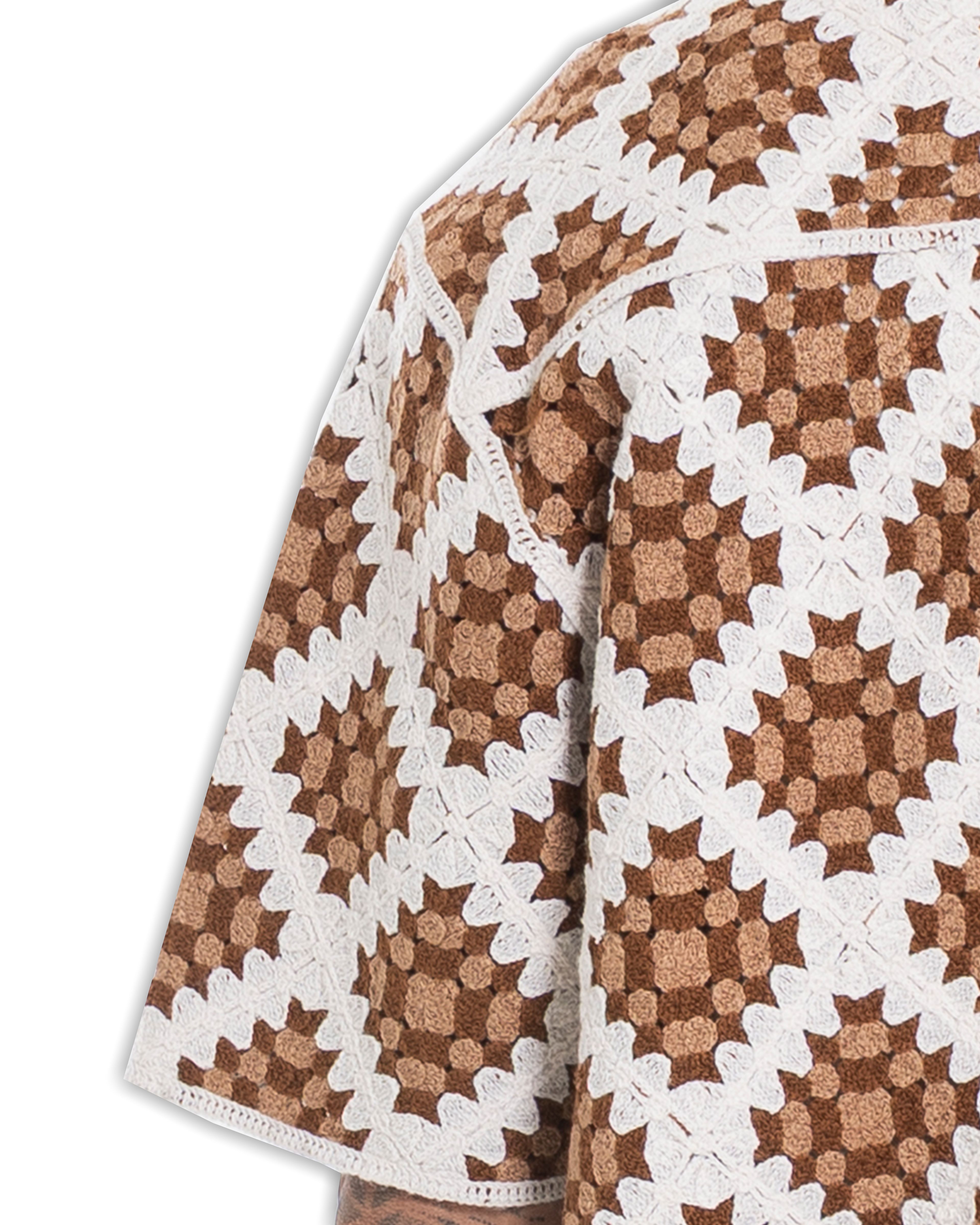 Unisex Knitted Shirt Coffee