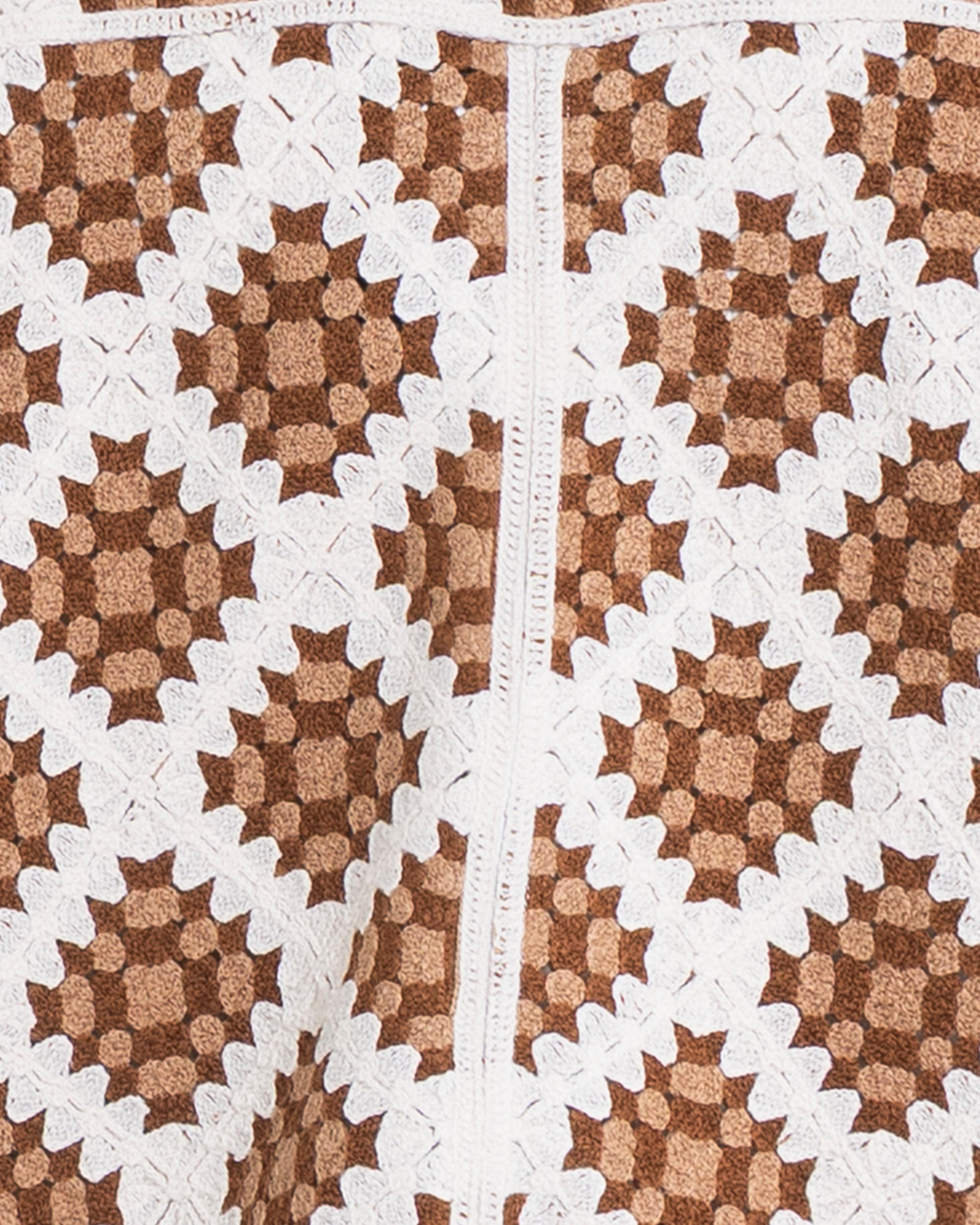 Unisex Knitted Shirt Coffee