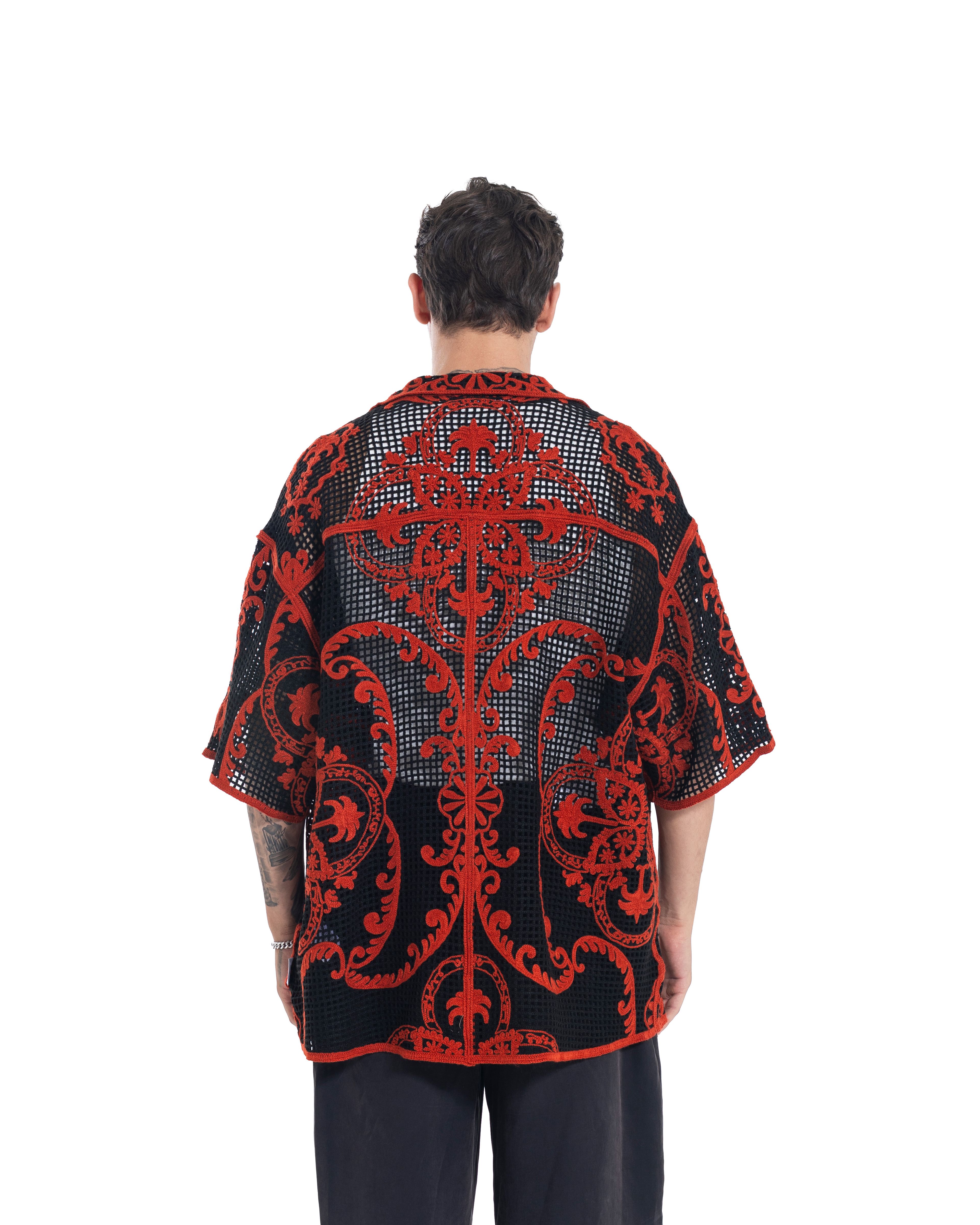 Unisex Knitted Ember Lace Shirt