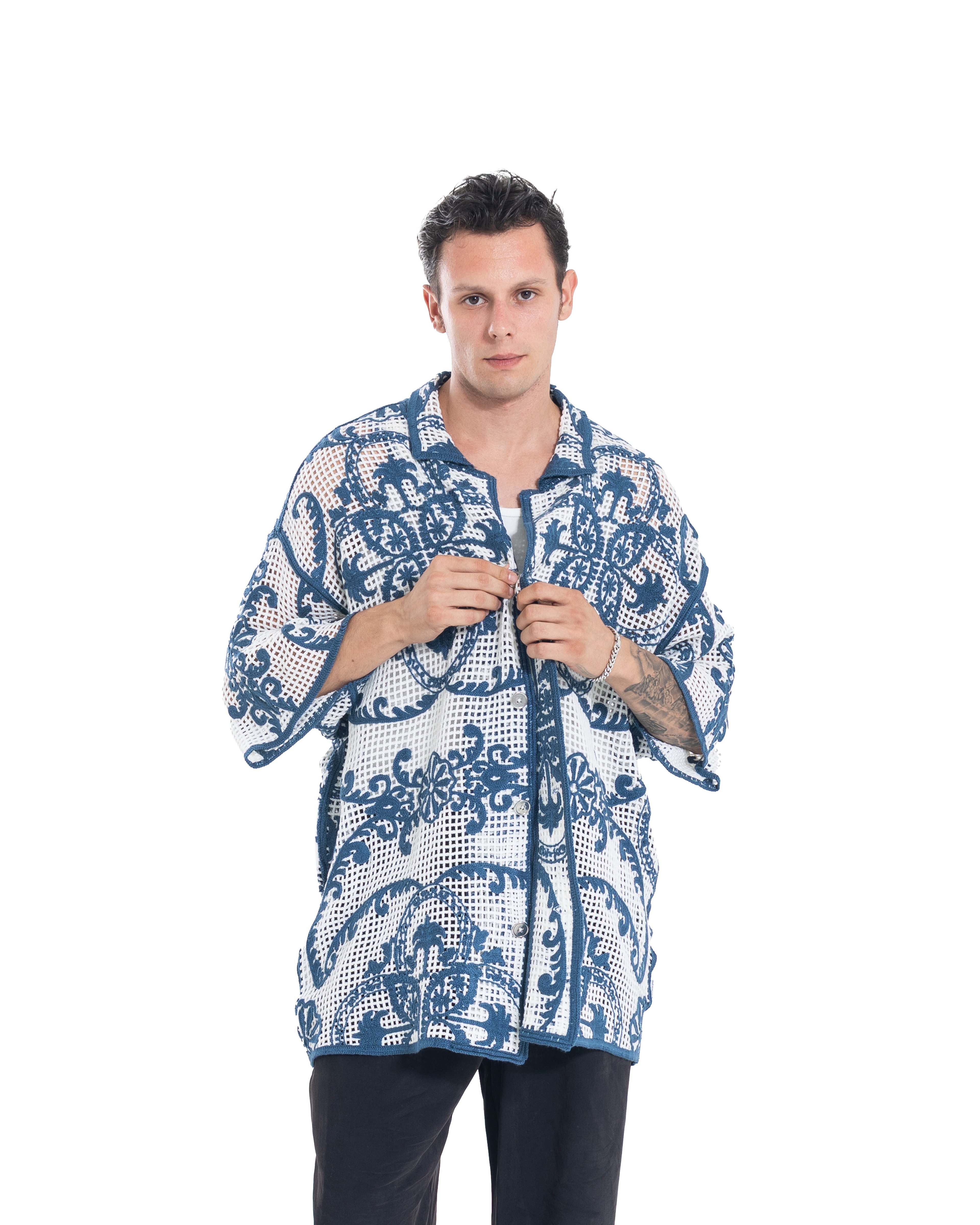 Unisex Knitted Ember Lace Shirt