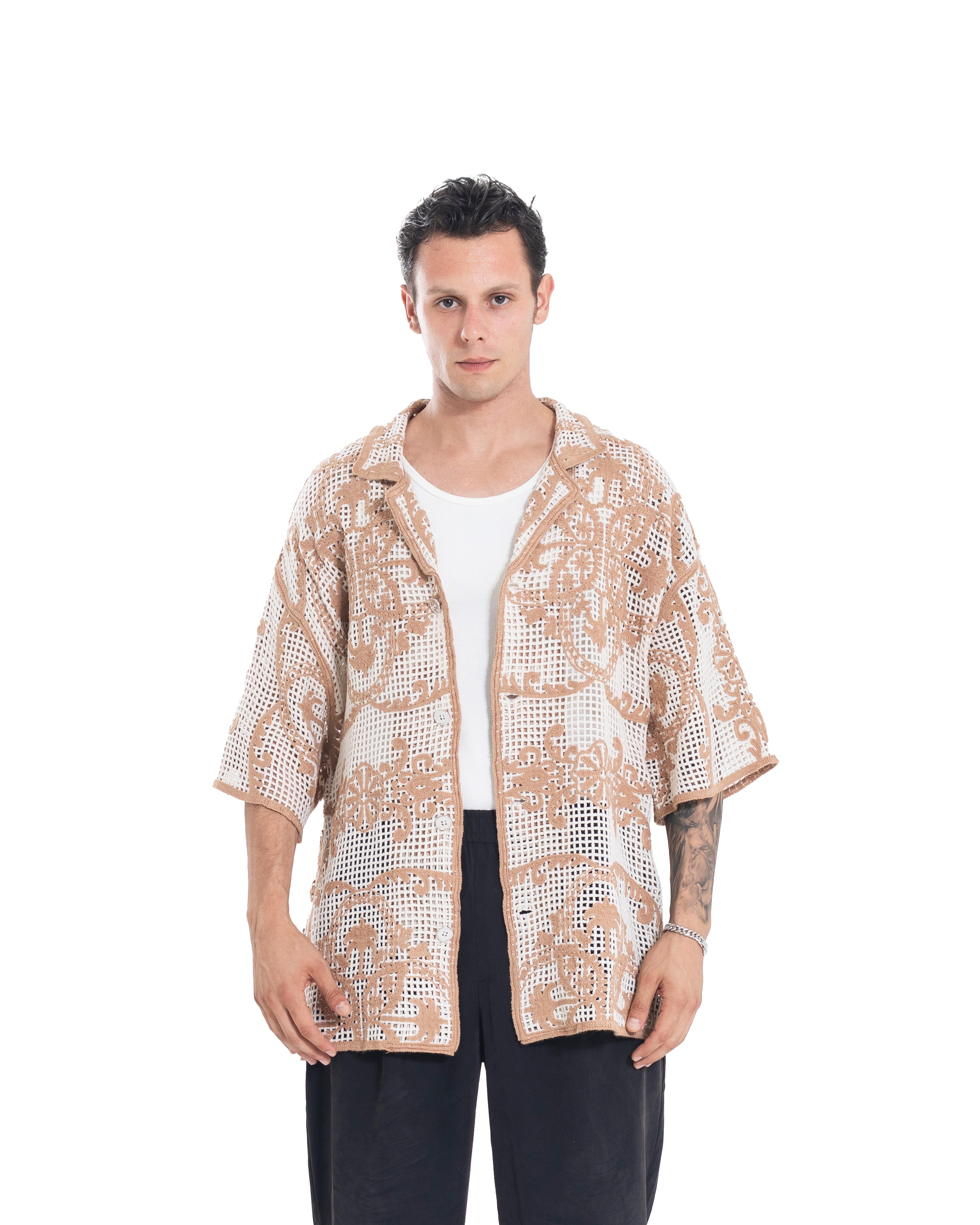 Unisex Knitted Ember Lace Shirt