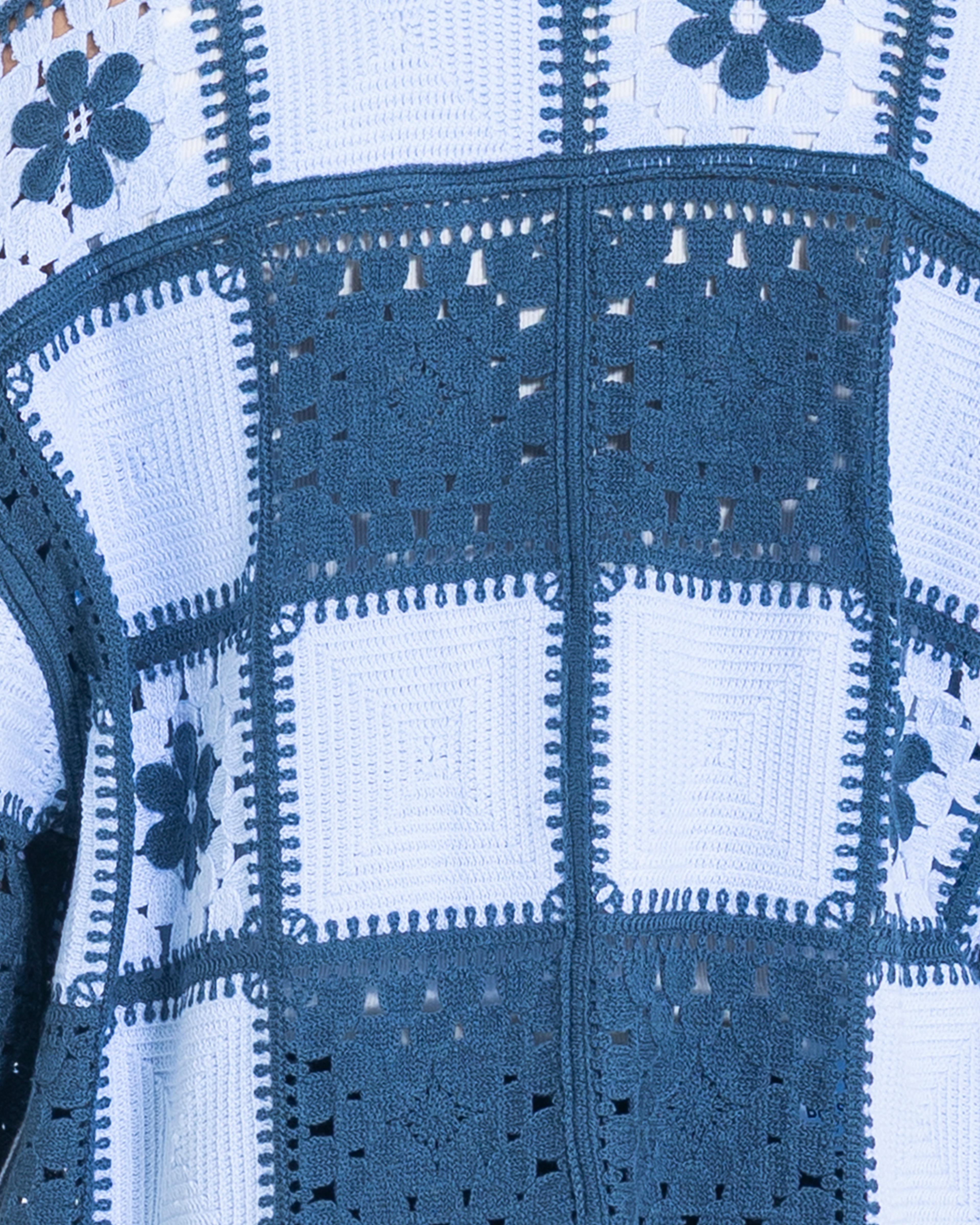 Unisex Knitted Garden Grid Shirt