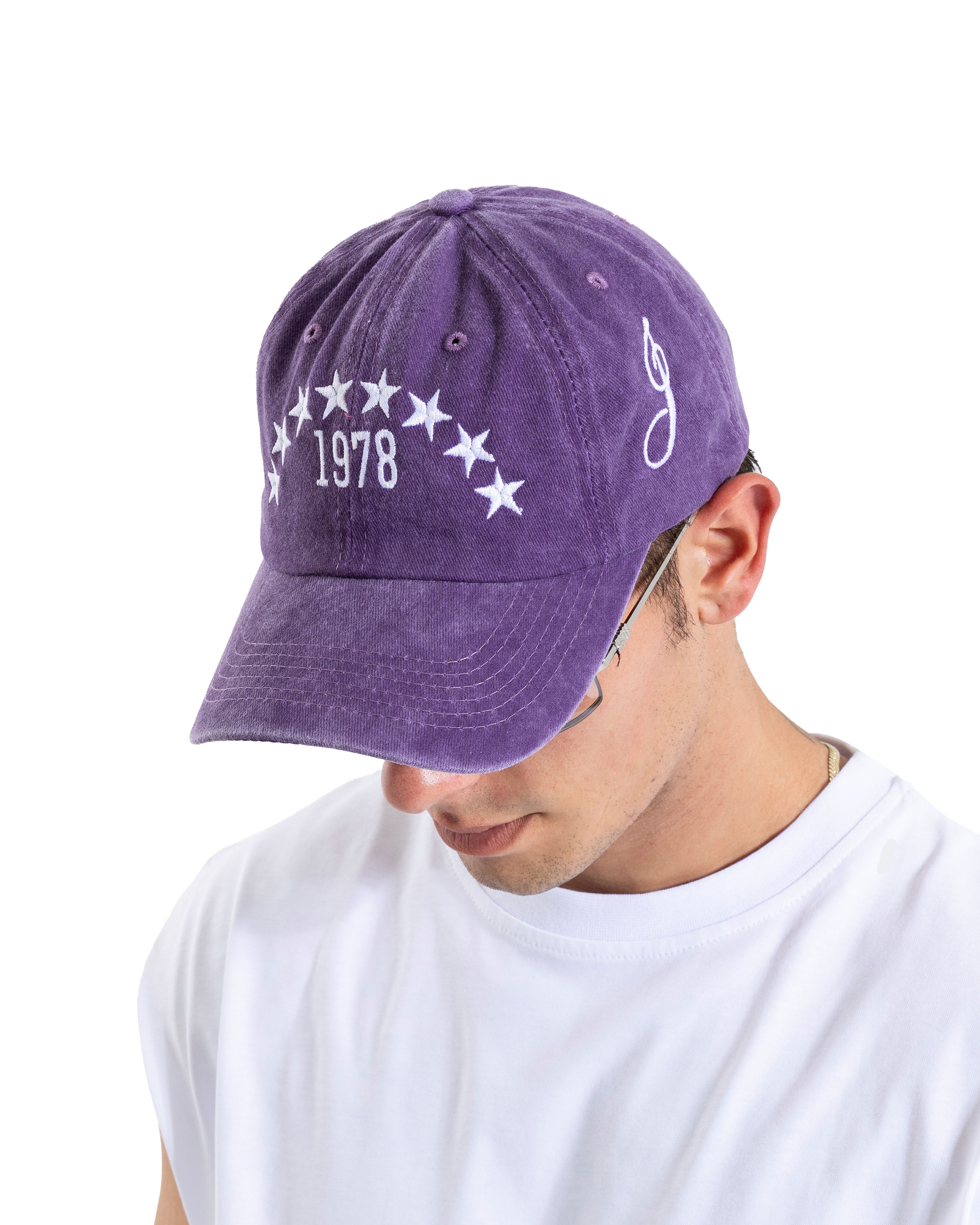 Yıkamalı Mor Star Embroidery