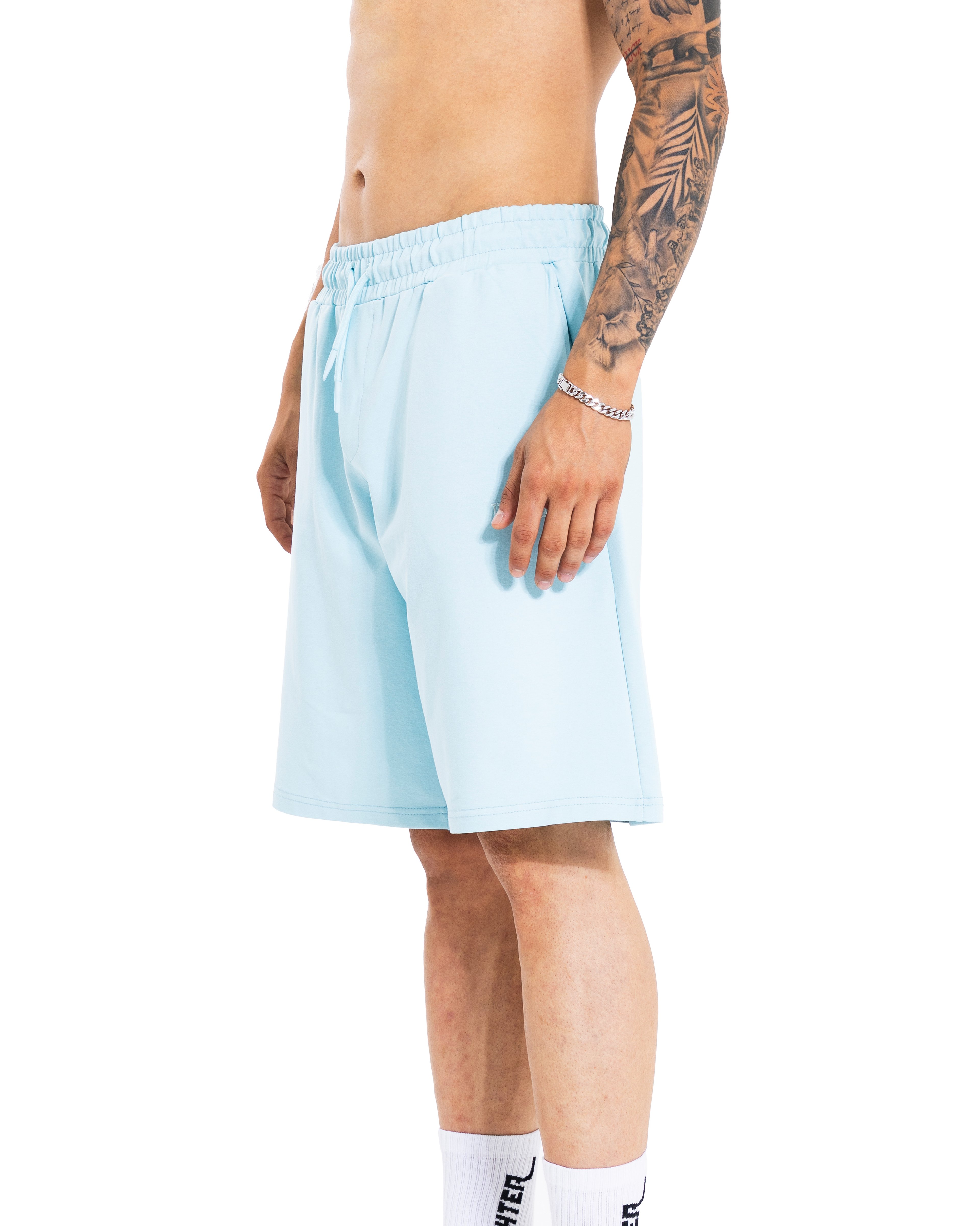 Buz Mavi Basıc Short