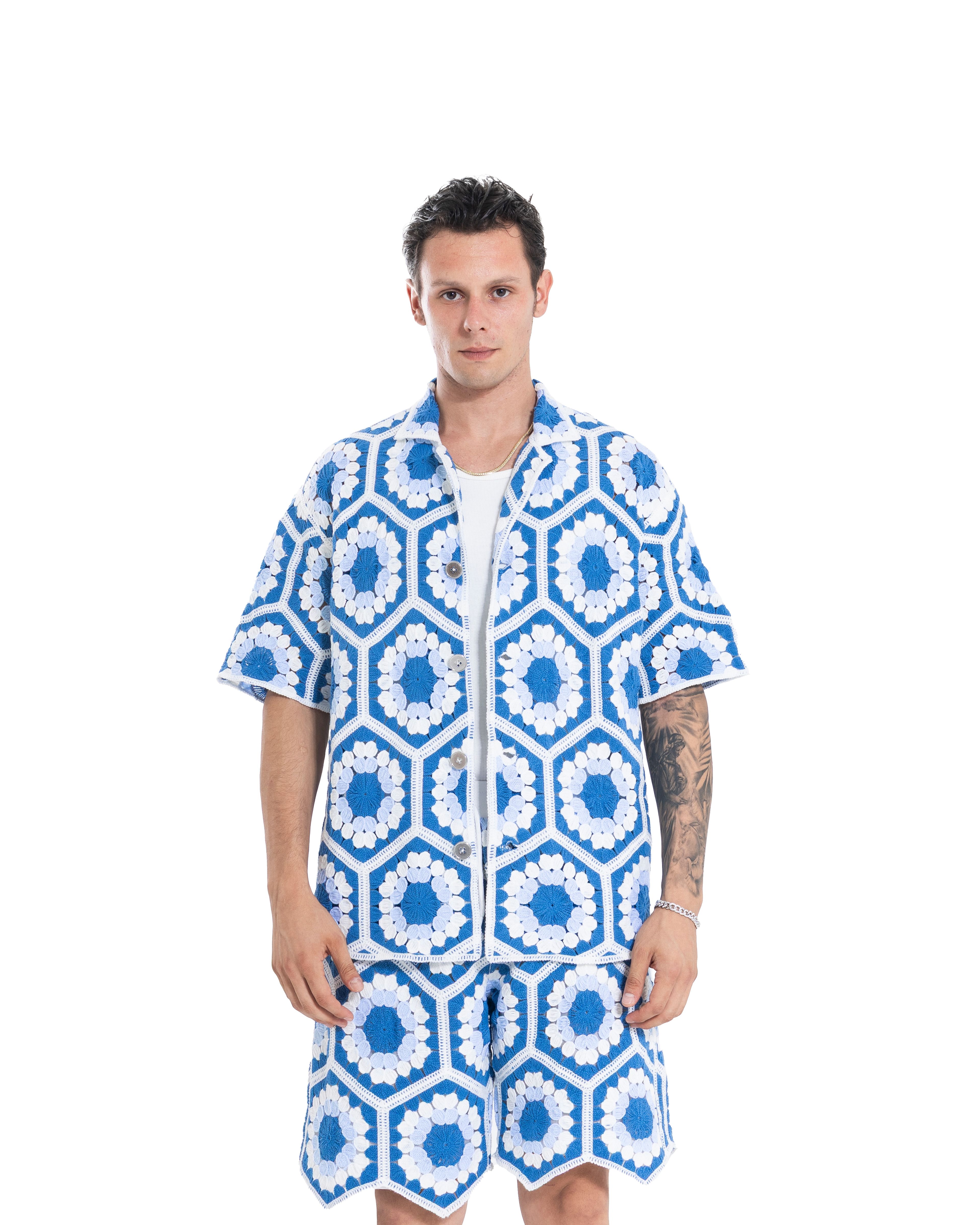 Unisex Knitted FlowerHex Shirt