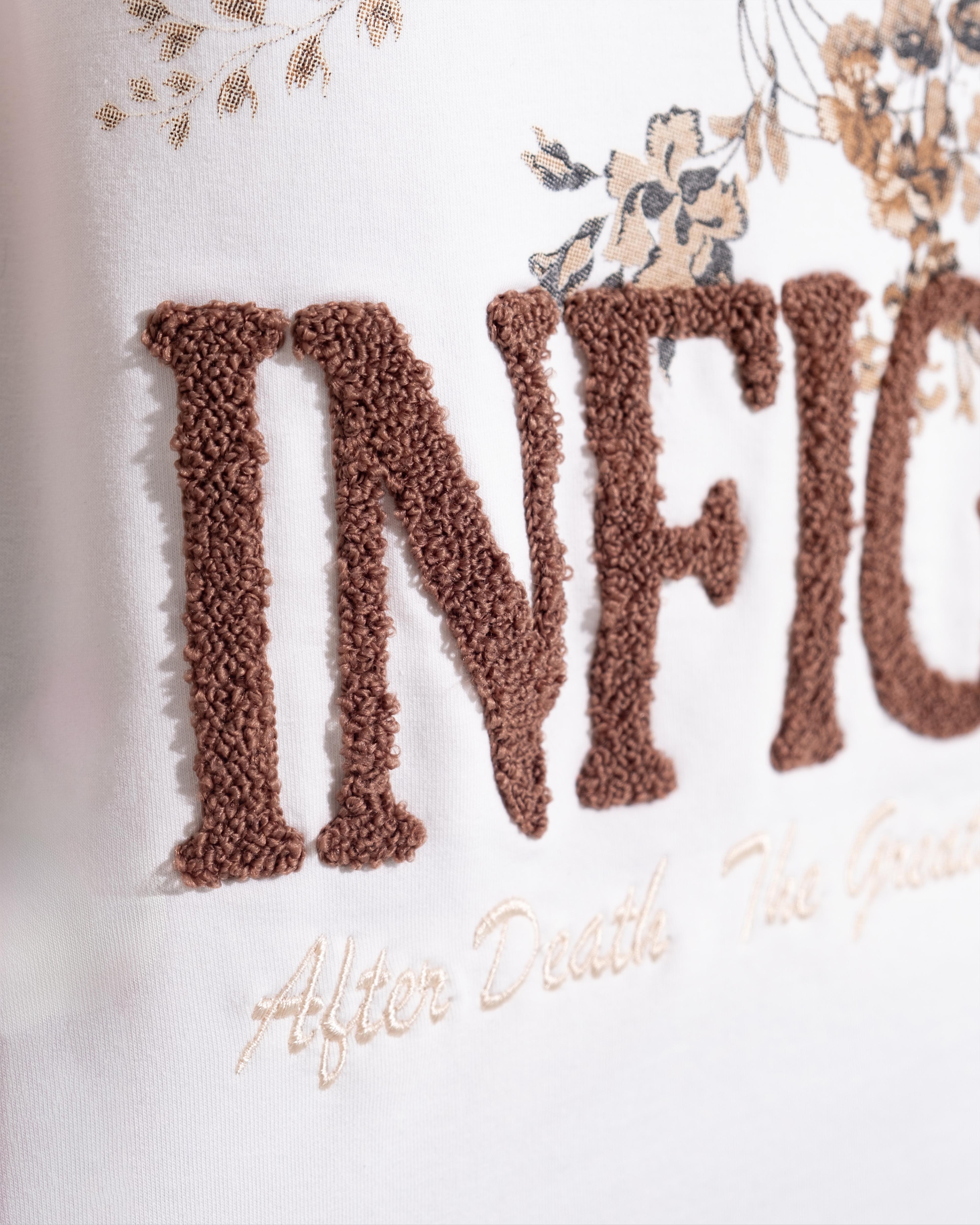 Nature And Birds Oversize Ekru Tişört