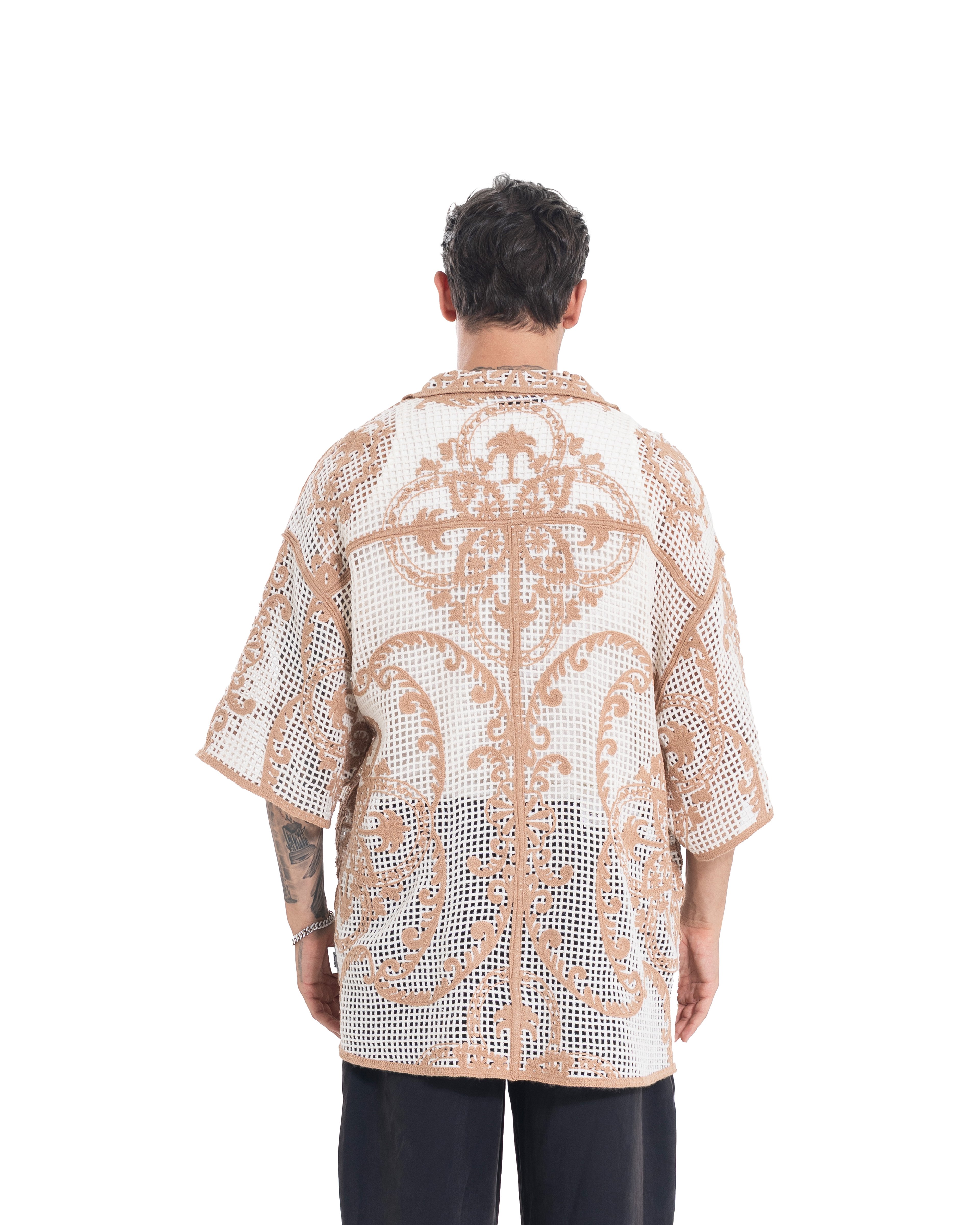 Unisex Knitted Ember Lace Shirt