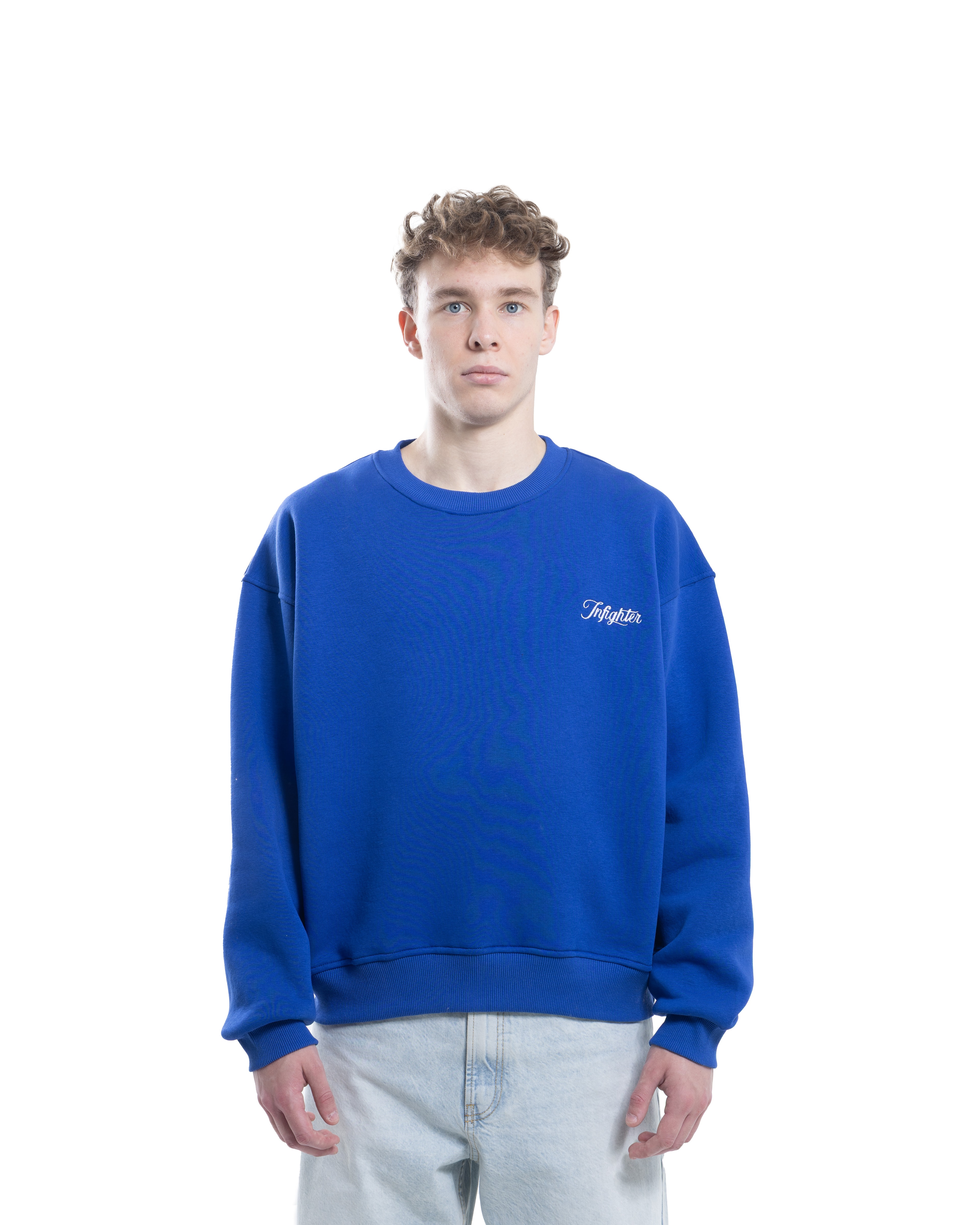 Sax Bisiklet Yaka Basıc Sweatshirt