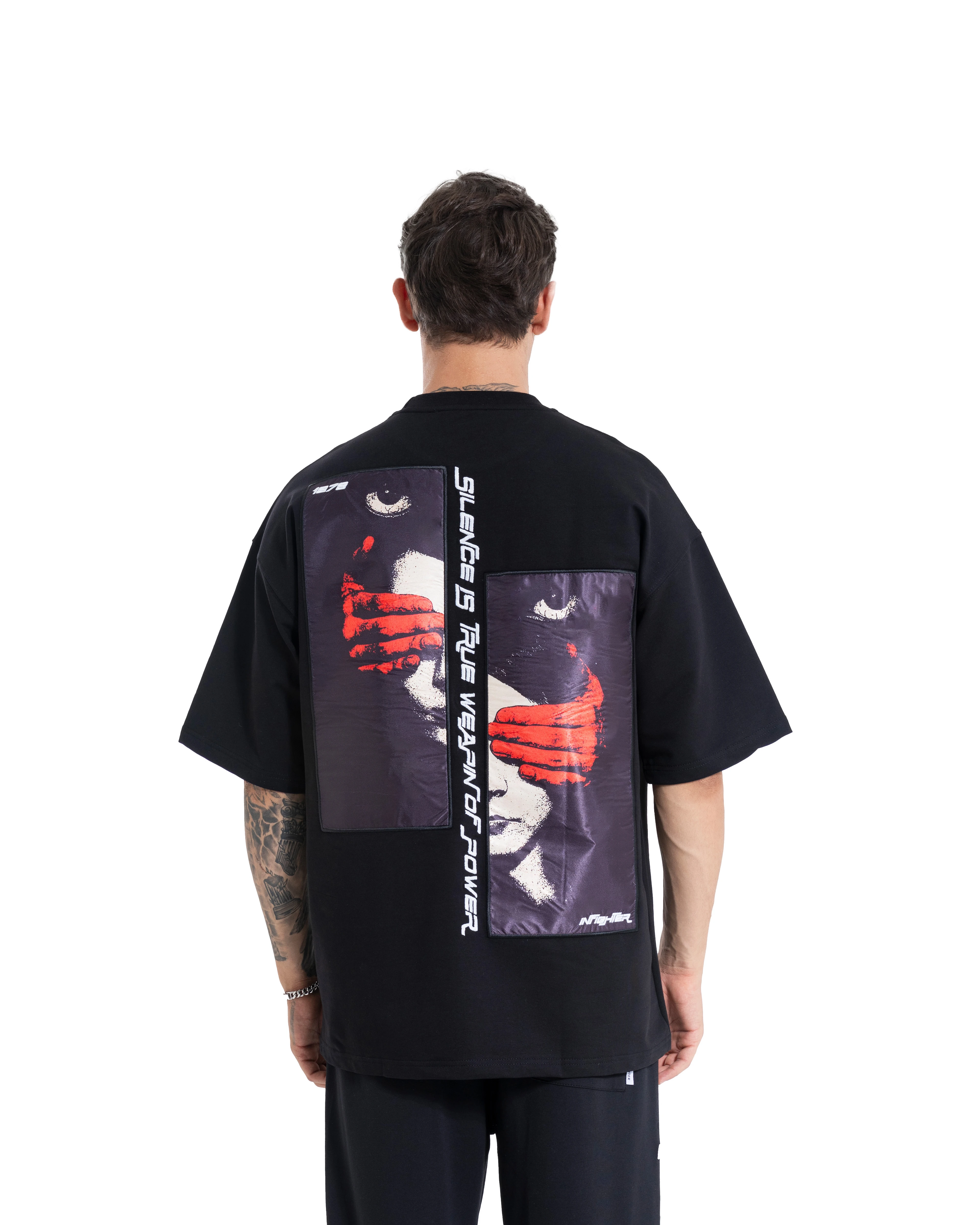 Dark Power Oversize Siyah Tişört