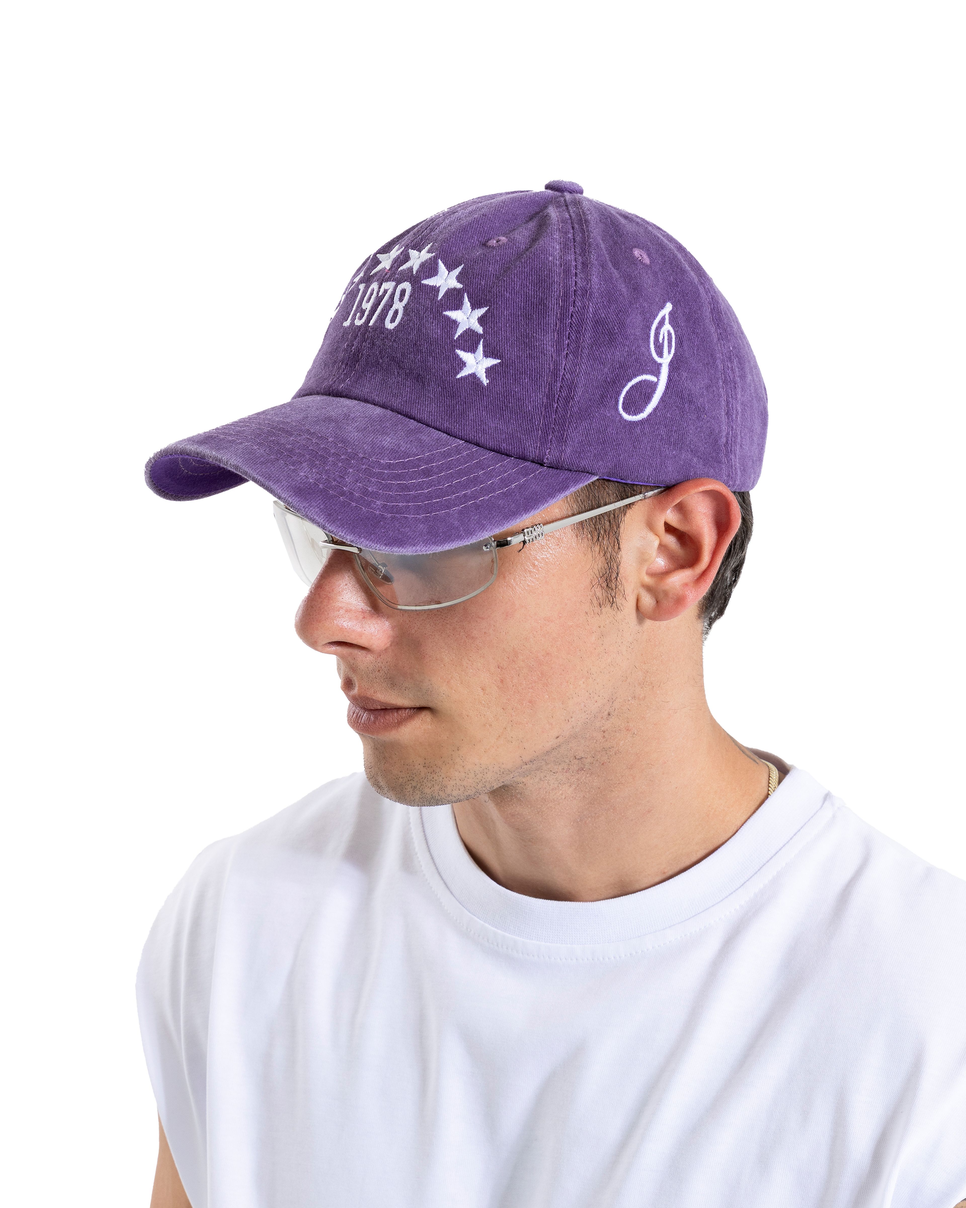 Yıkamalı Mor Star Embroidery