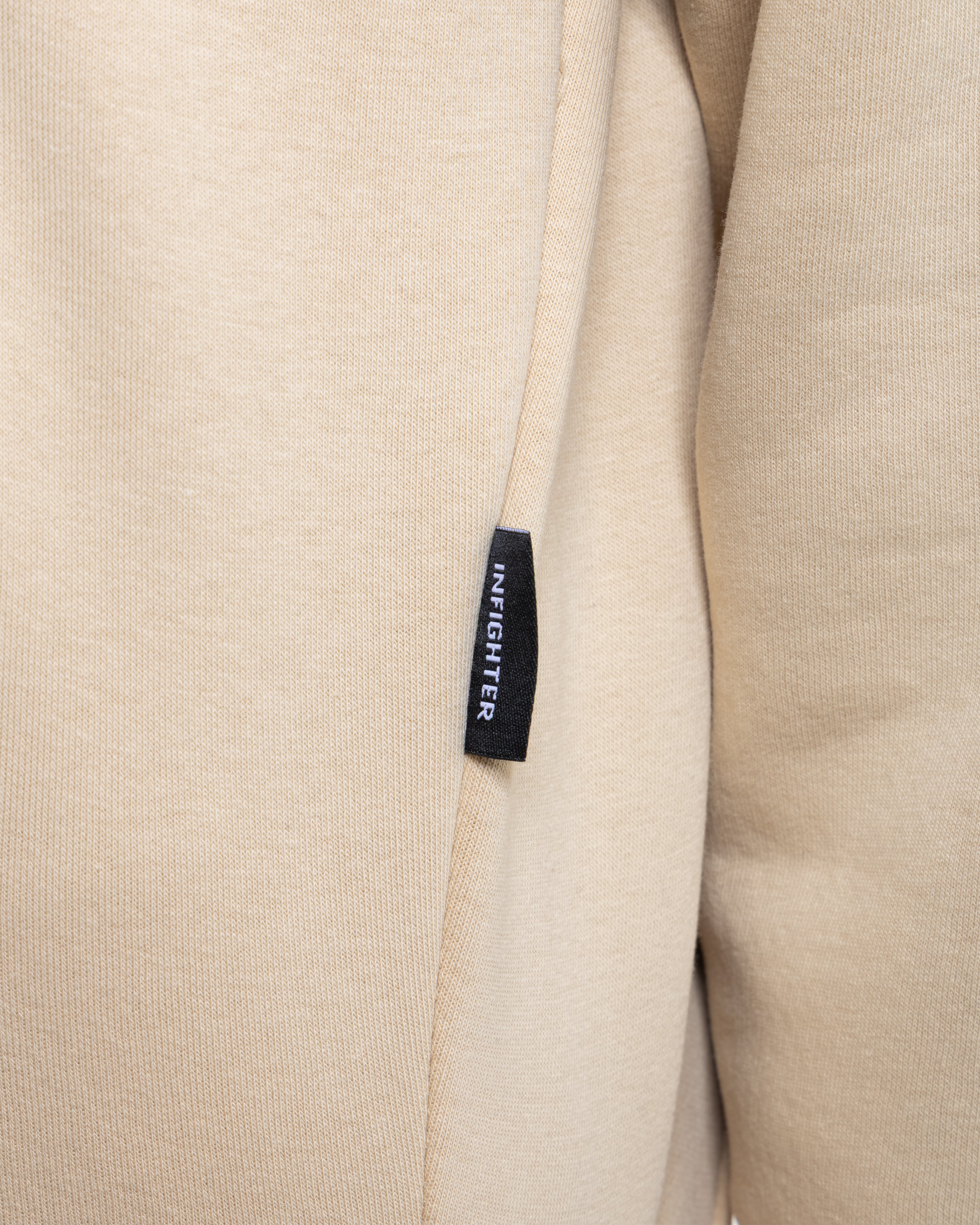 Bej Fermuarlı Basic Hodie