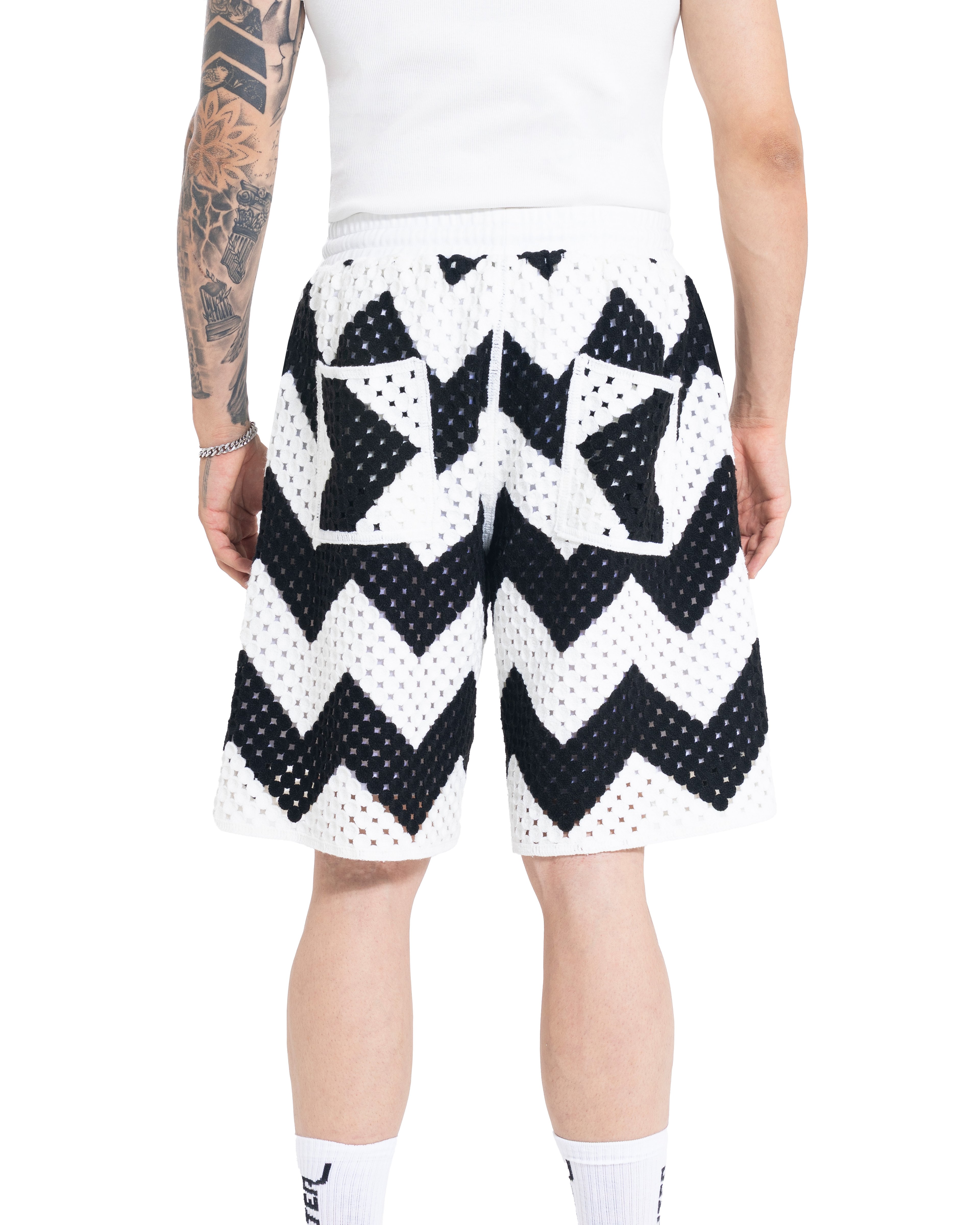 Unisex Knitted ZigZag Edge Pants