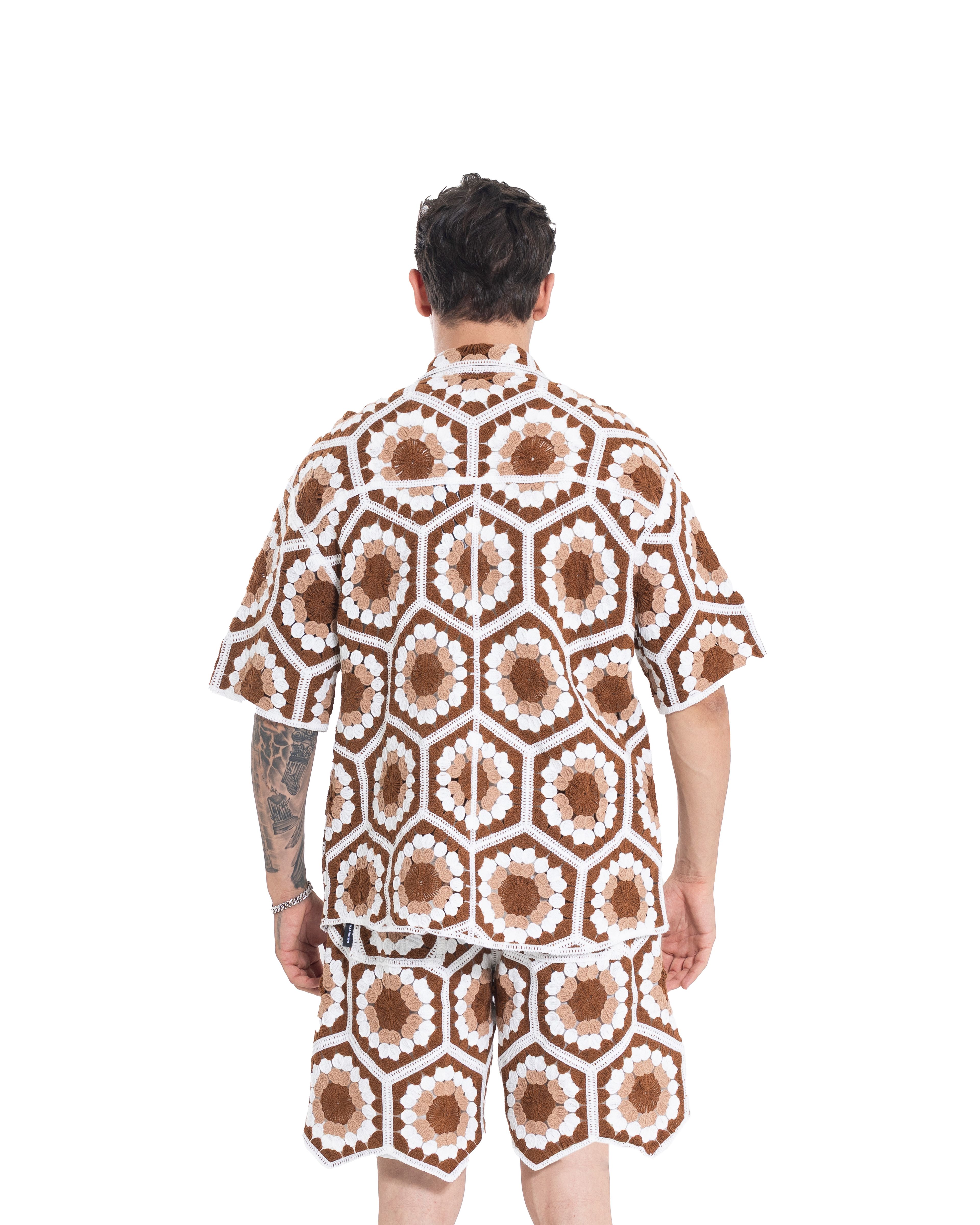 Unisex Knitted FlowerHex Shirt