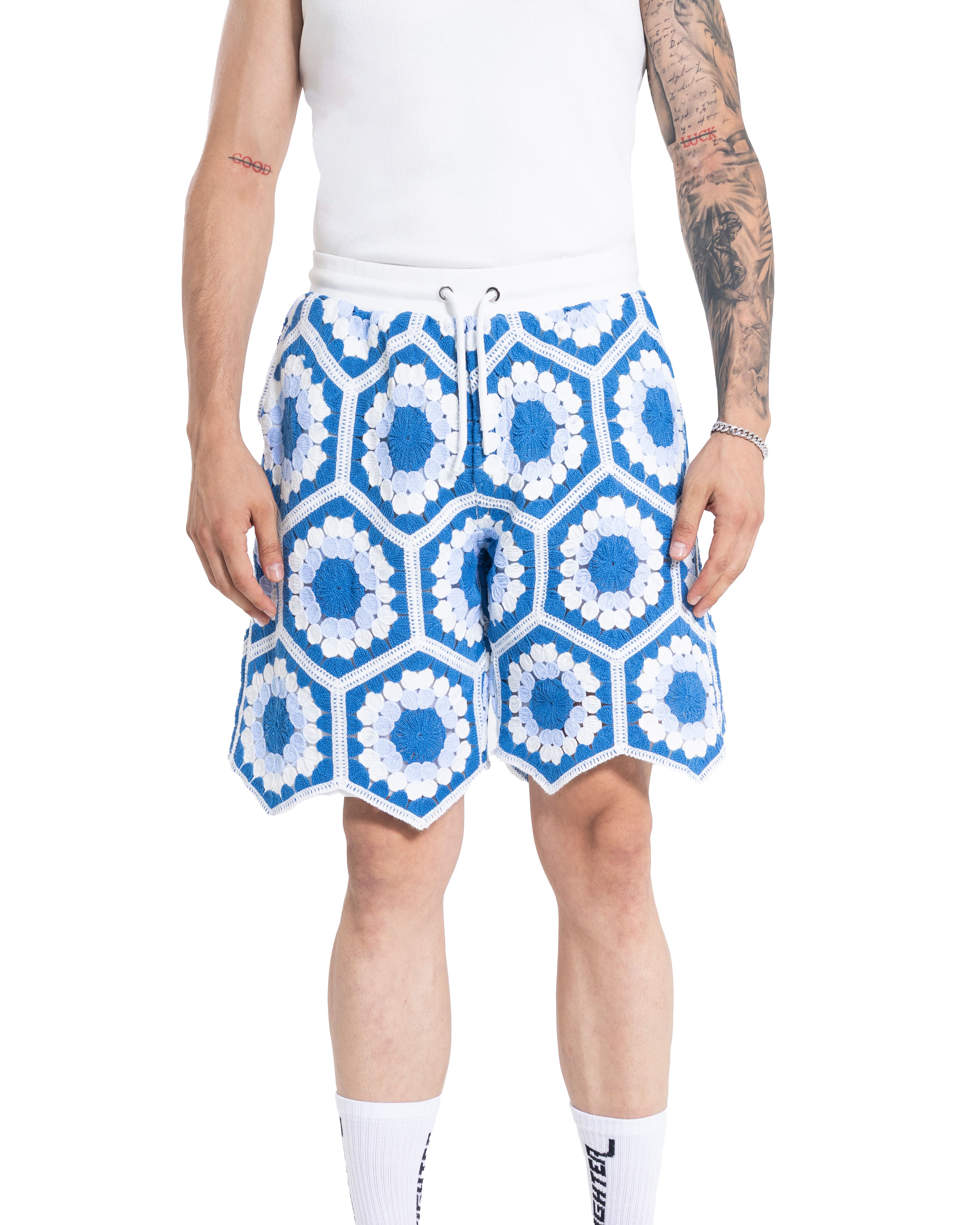 Unisex Knitted FlowerHex Pants