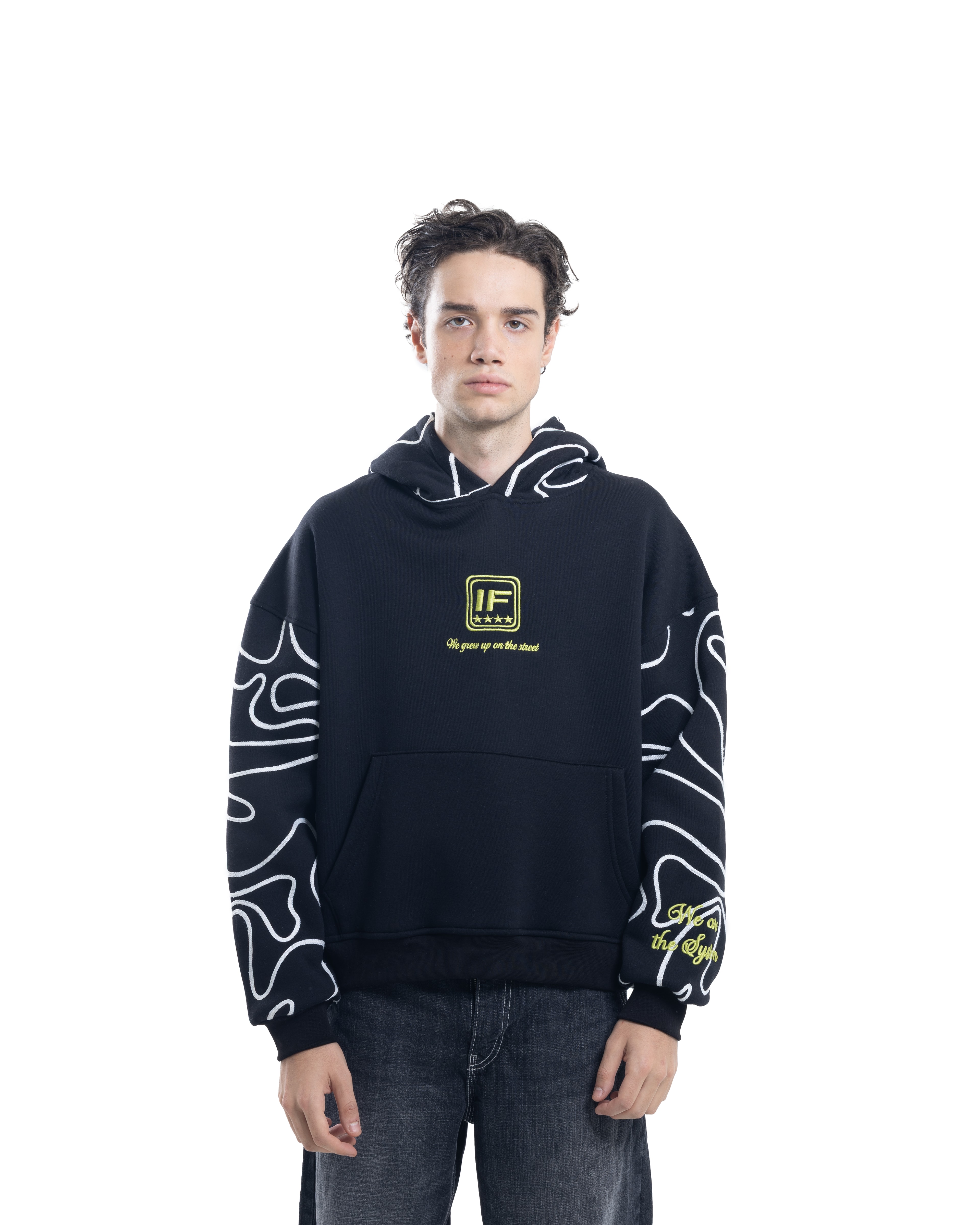 Street Map Oversize Hoodie