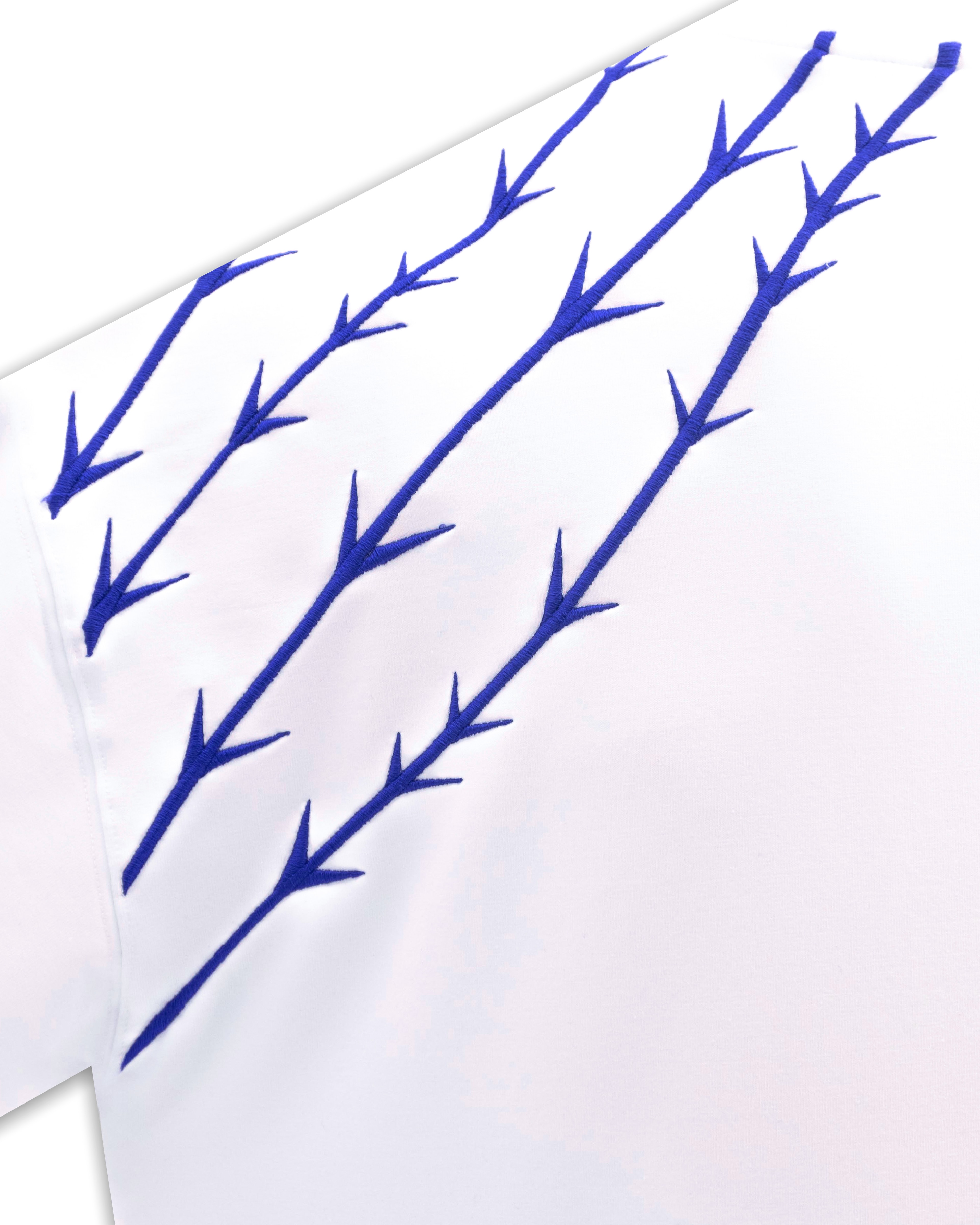 Barbed Wire Oversize Ekru Tişört