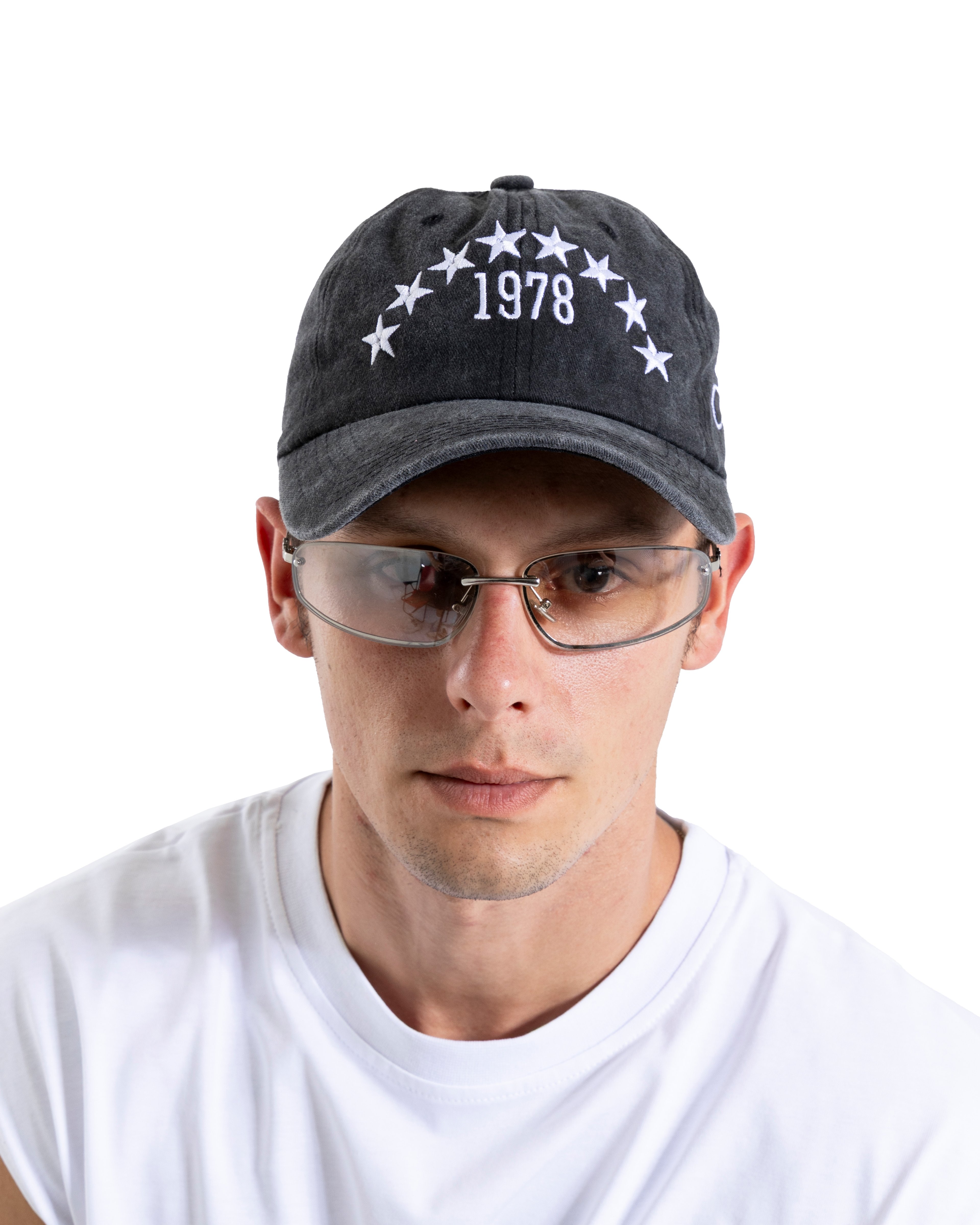 Yıkamalı Siyah Star Embroidery