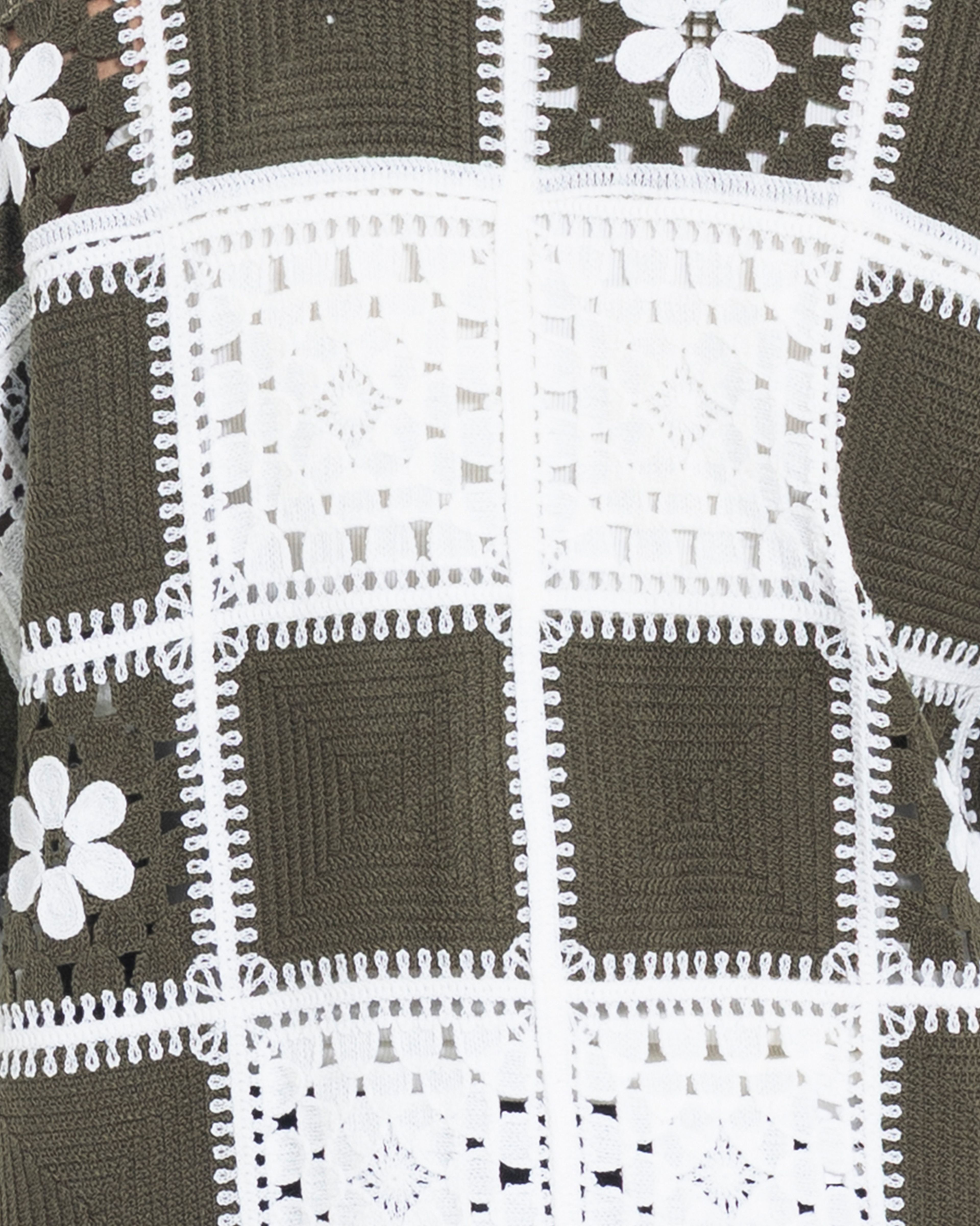 Unisex Knitted Garden Grid Shirt