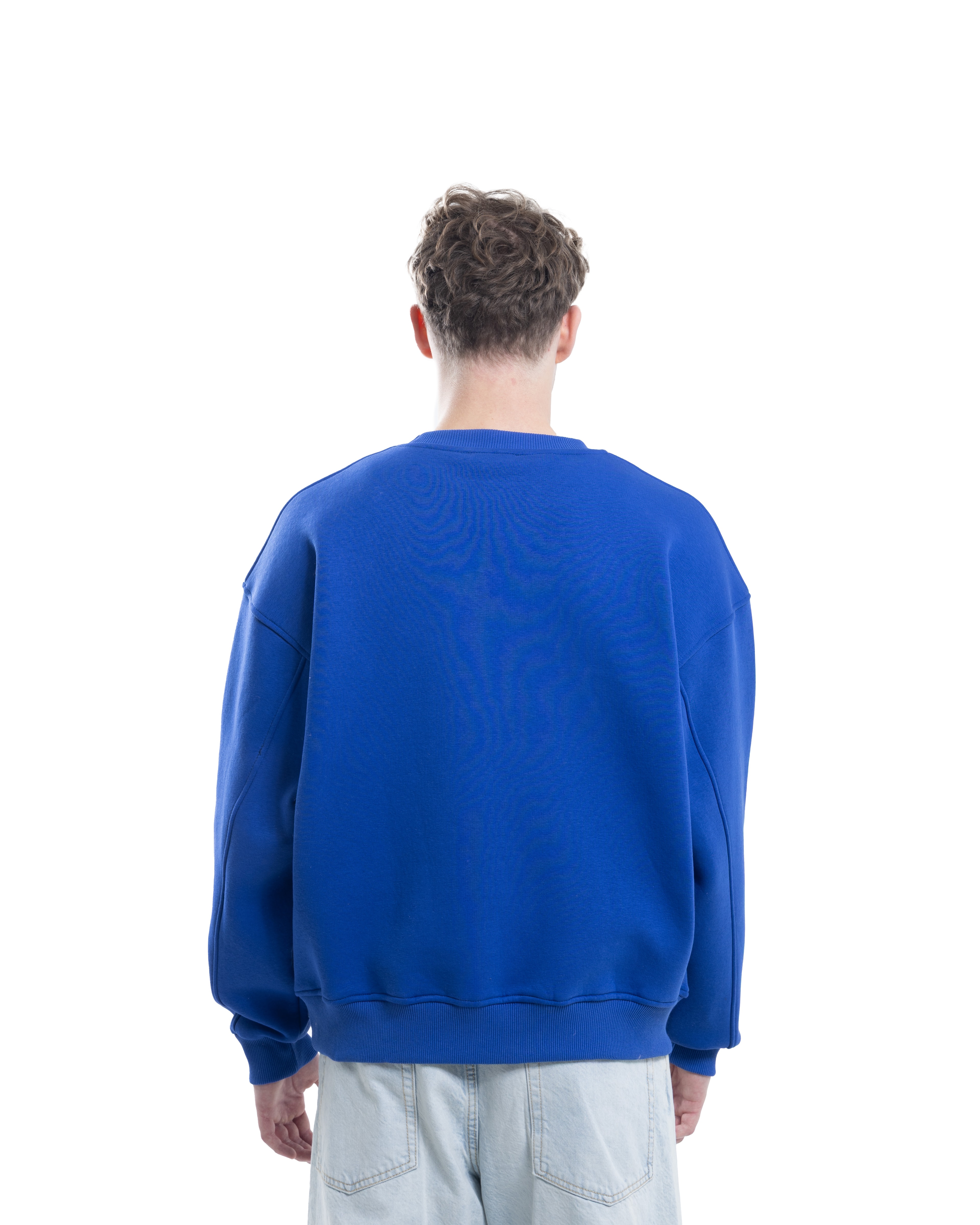 Sax Bisiklet Yaka Basıc Sweatshirt