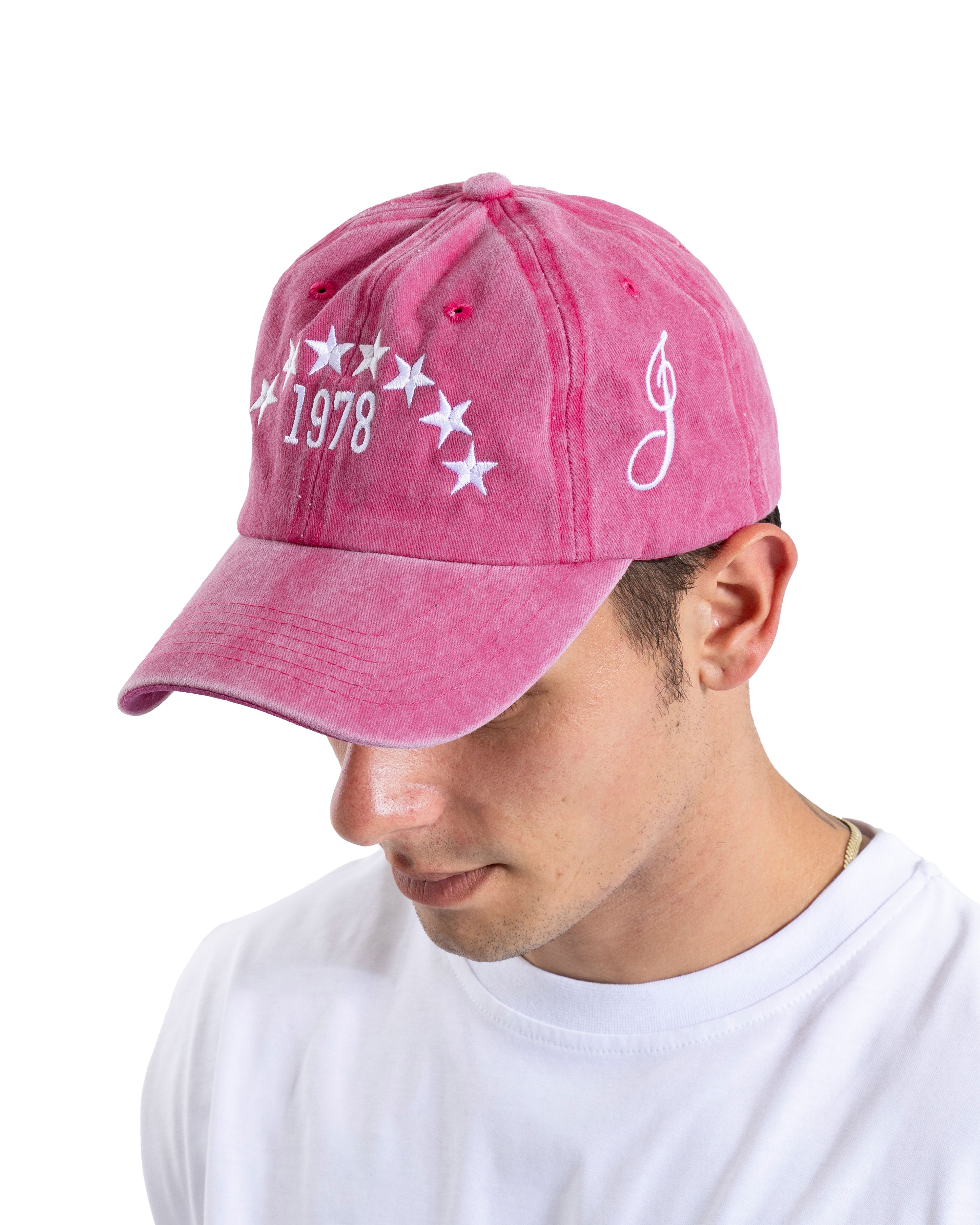 Yıkamalı Pembe Star Embroidery