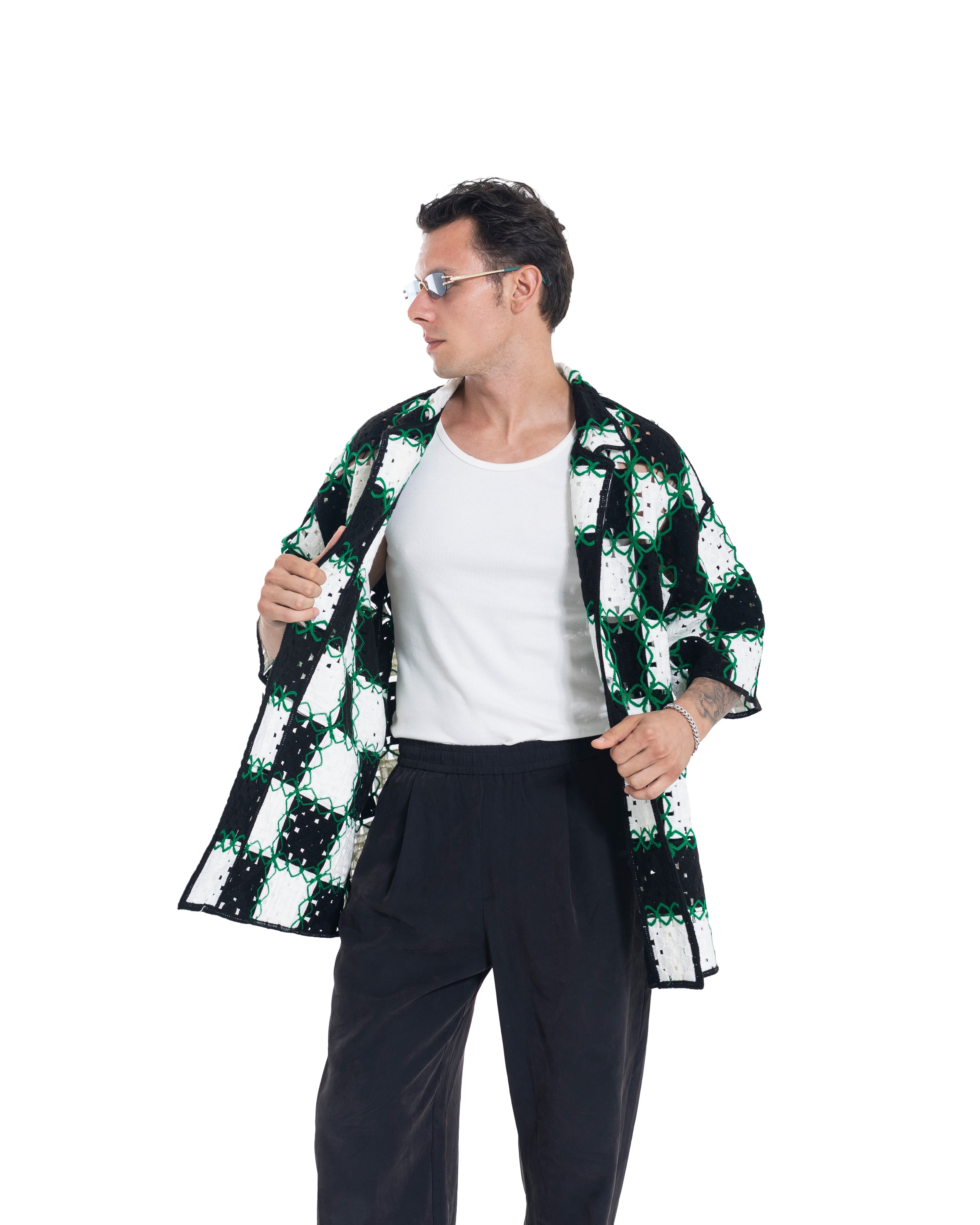 Unisex Knitted Pixel Tangle Shirt
