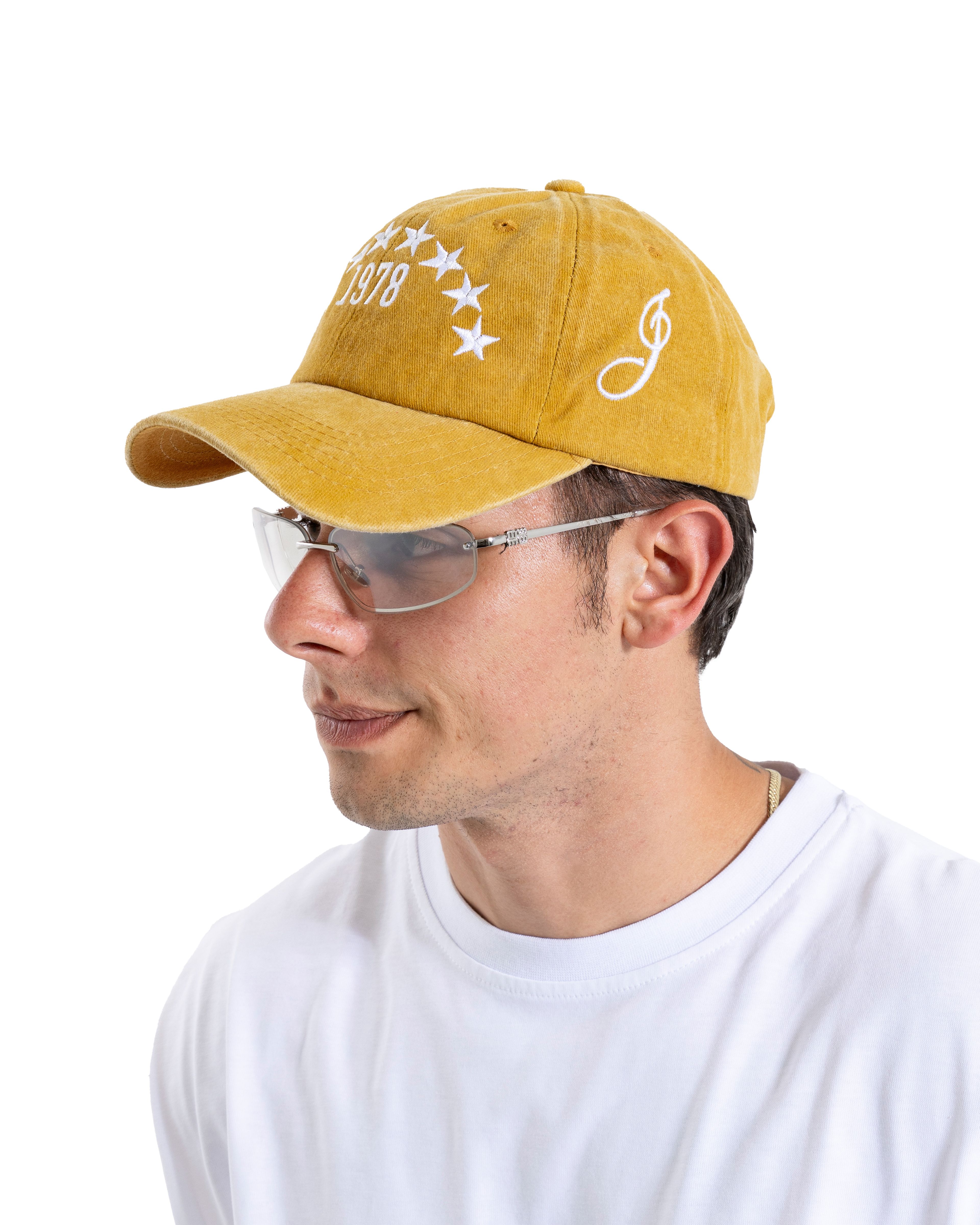 Yıkamalı Sarı Star Embroidery