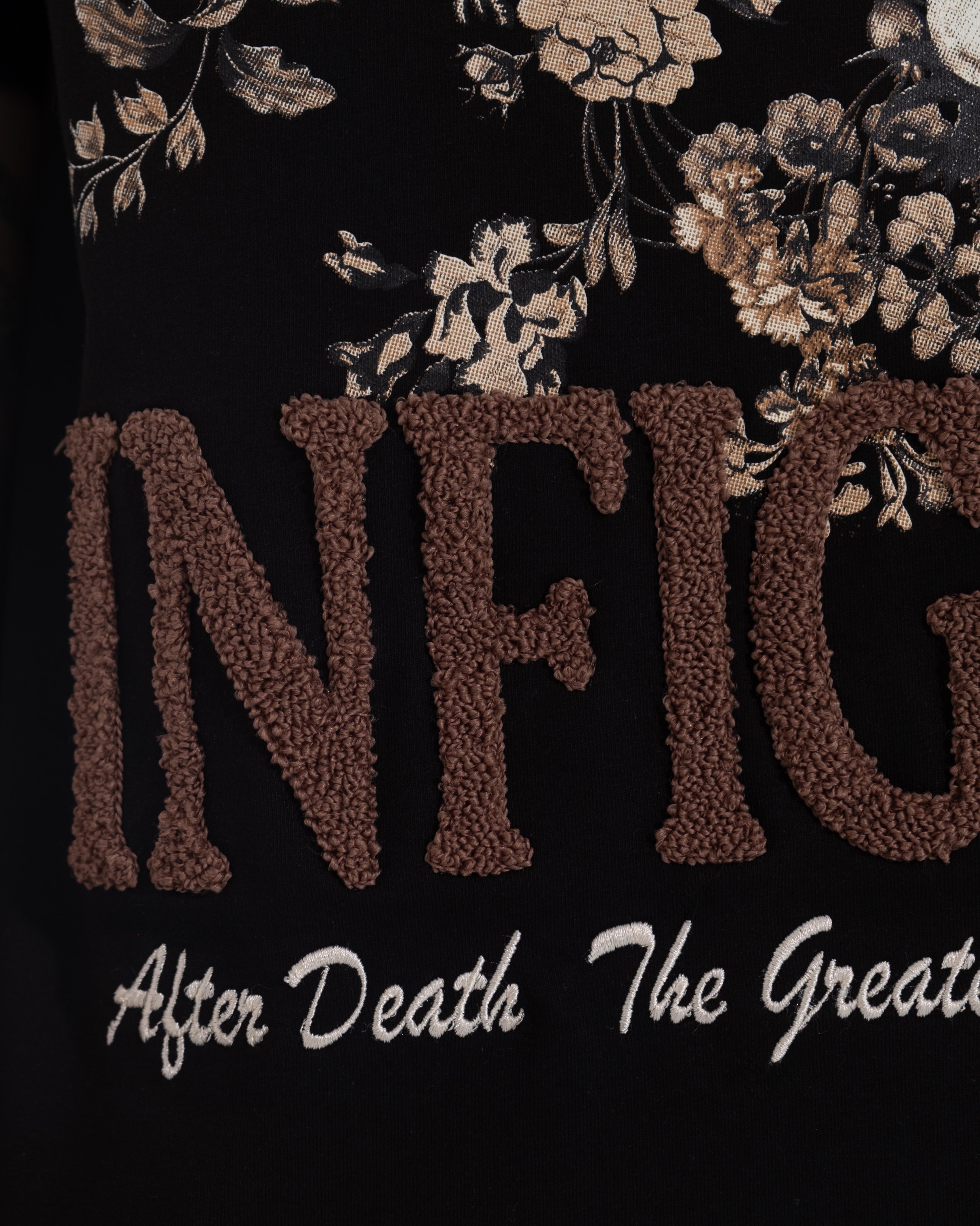 Nature And Birds Oversize Siyah Tişört