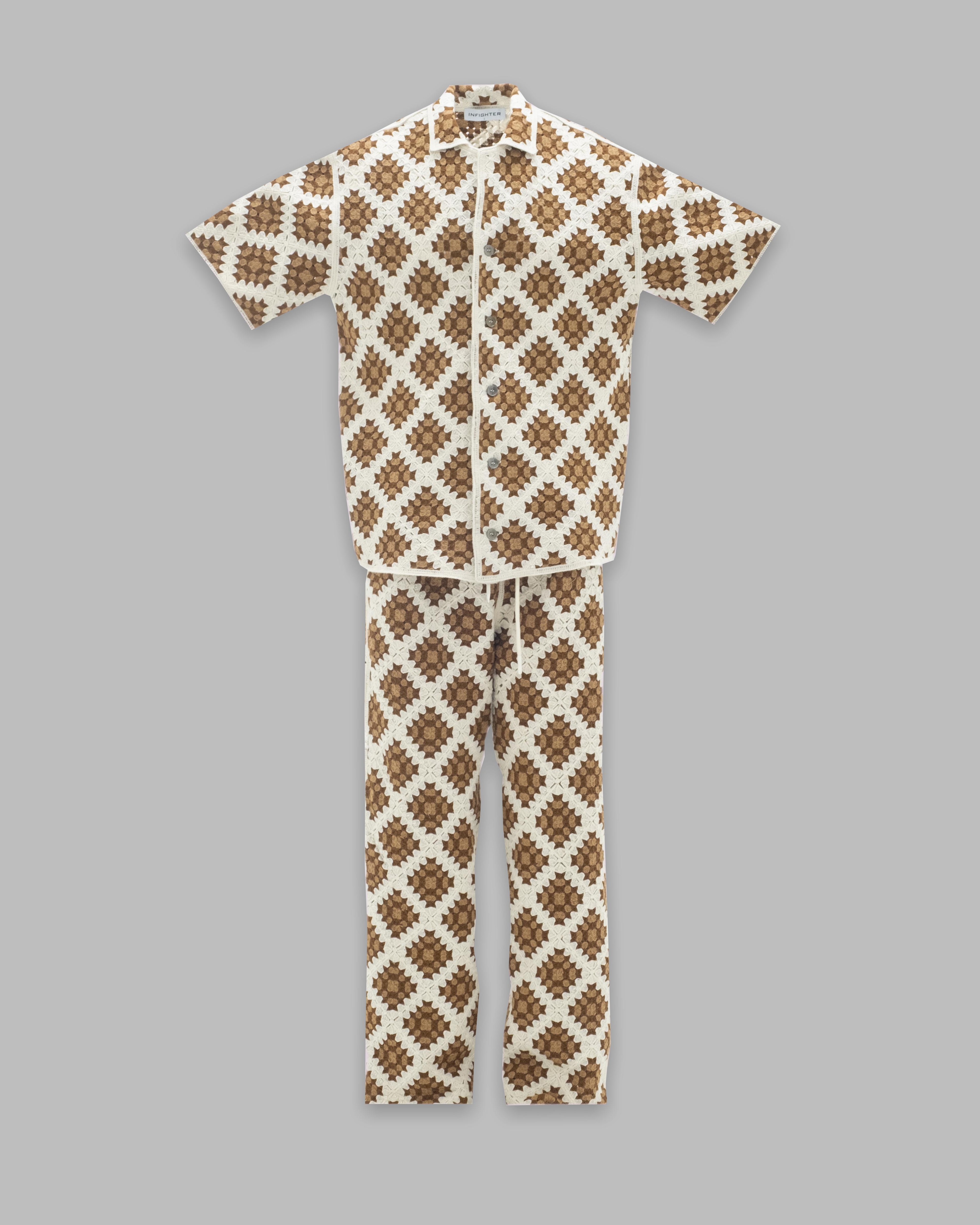 Knitted Suit Coffee Premıum