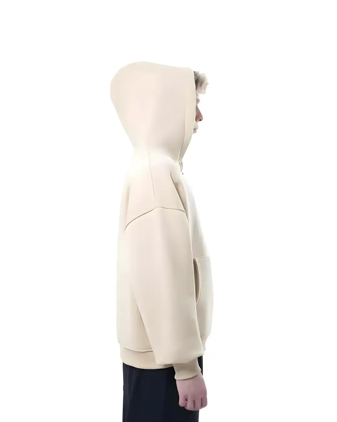 Bej Fermuarlı Basic Hodie