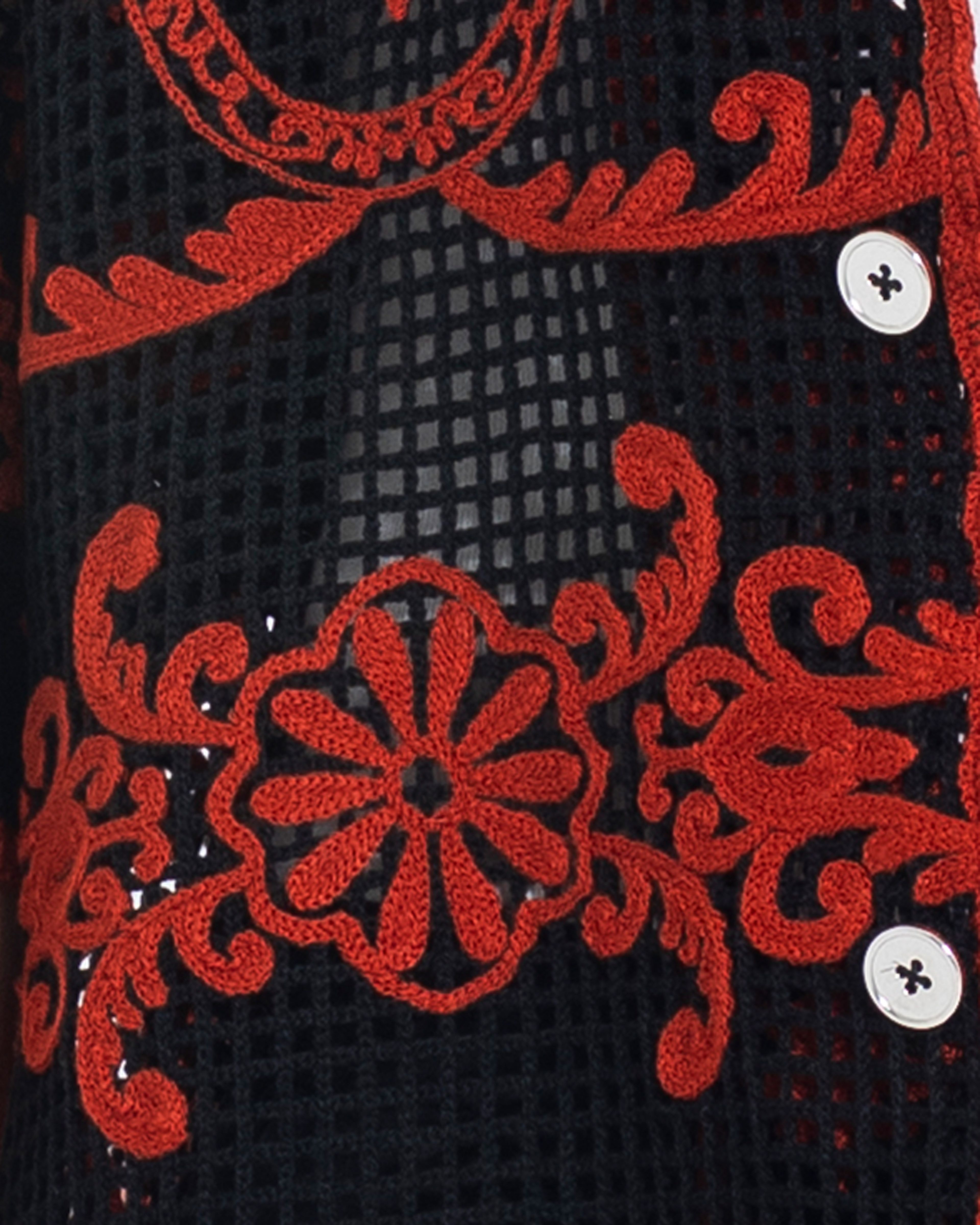 Unisex Knitted Ember Lace Shirt