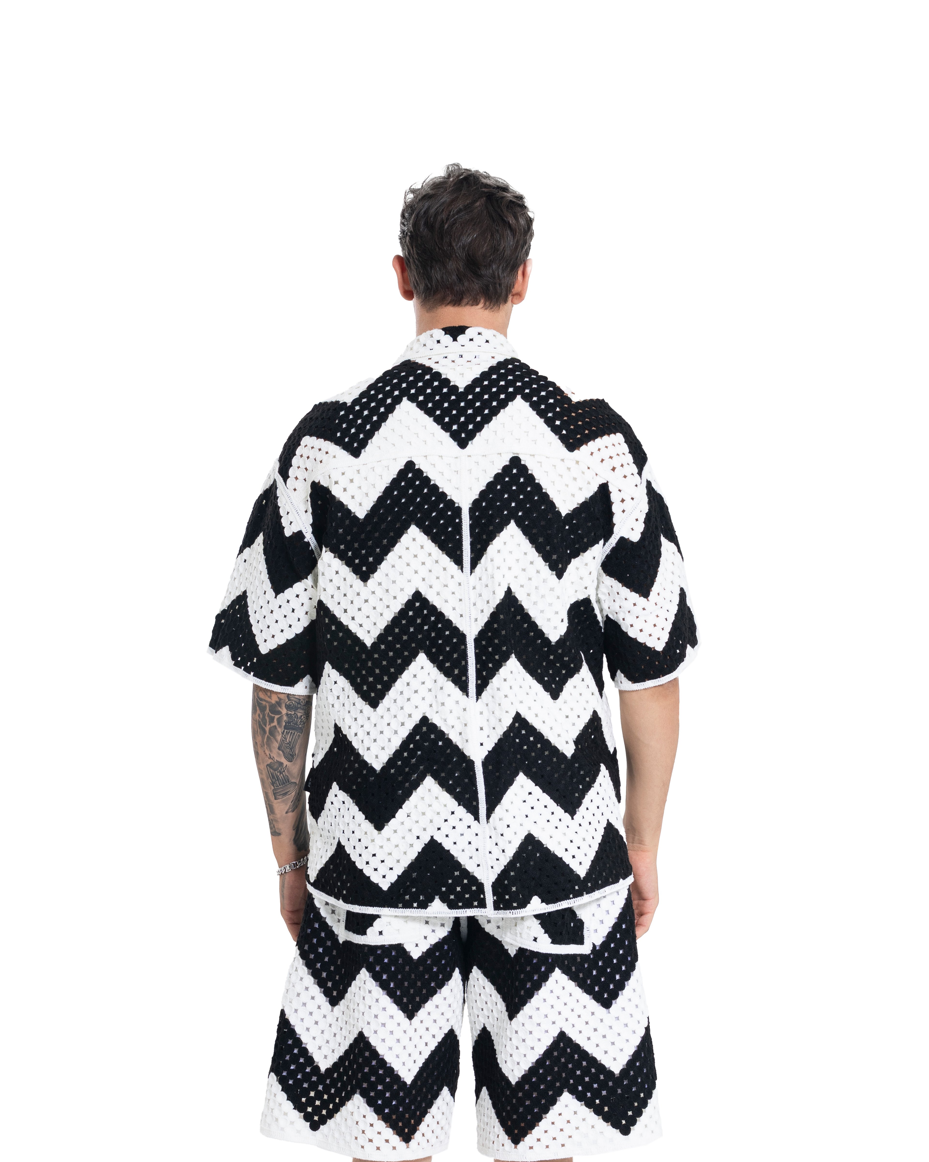 Unisex Knitted ZigZag Edge Shirt