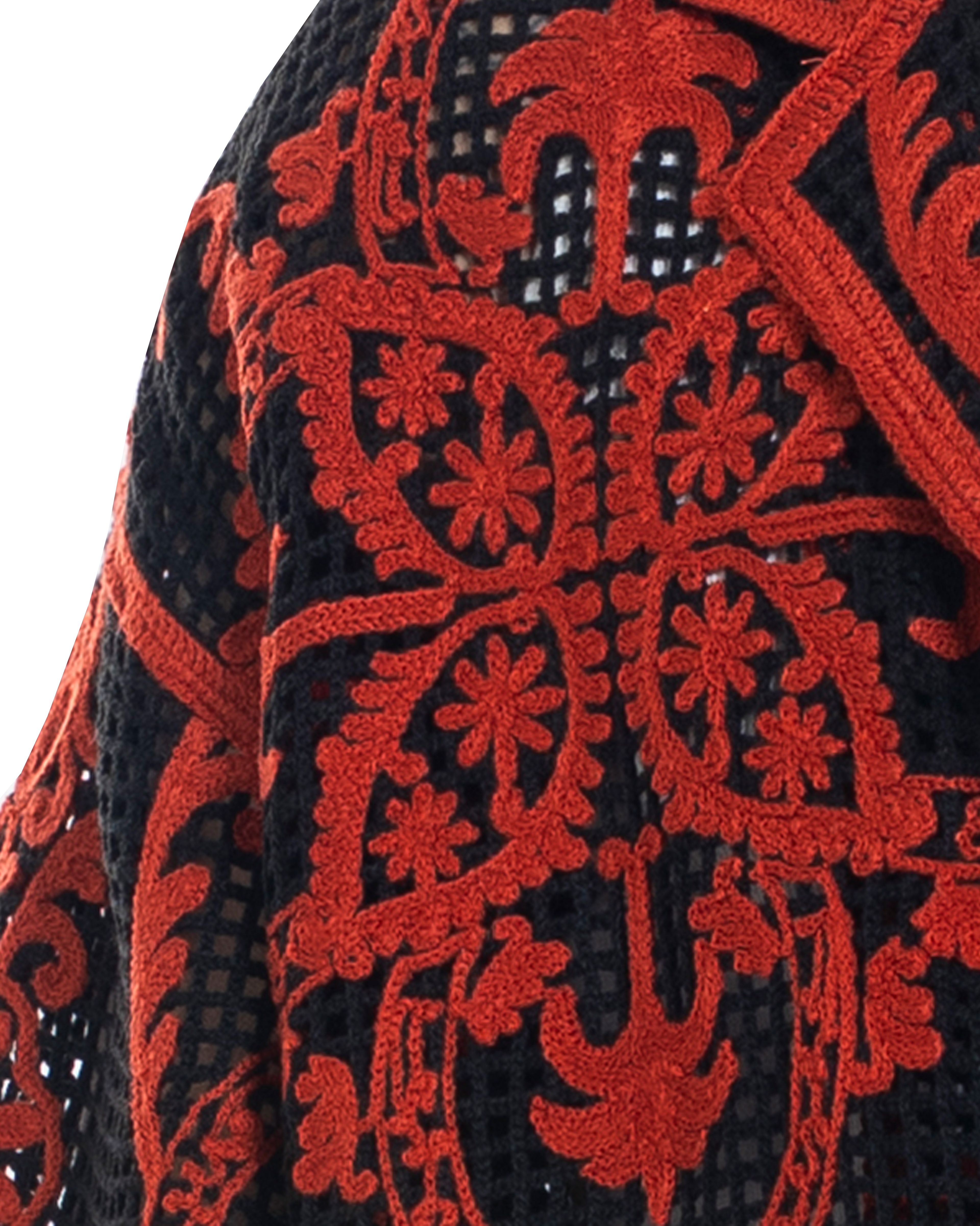 Unisex Knitted Ember Lace Shirt