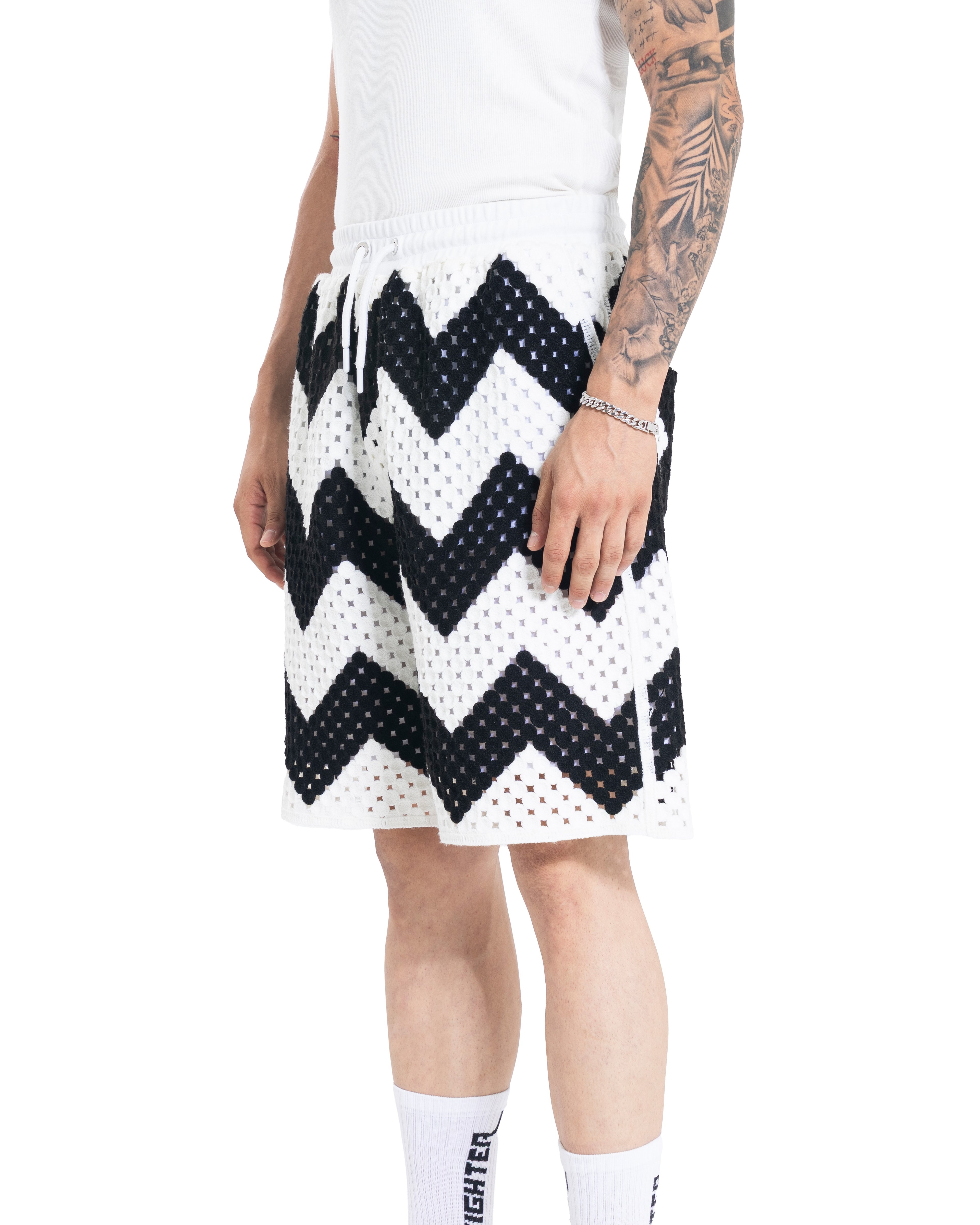 Unisex Knitted ZigZag Edge Pants