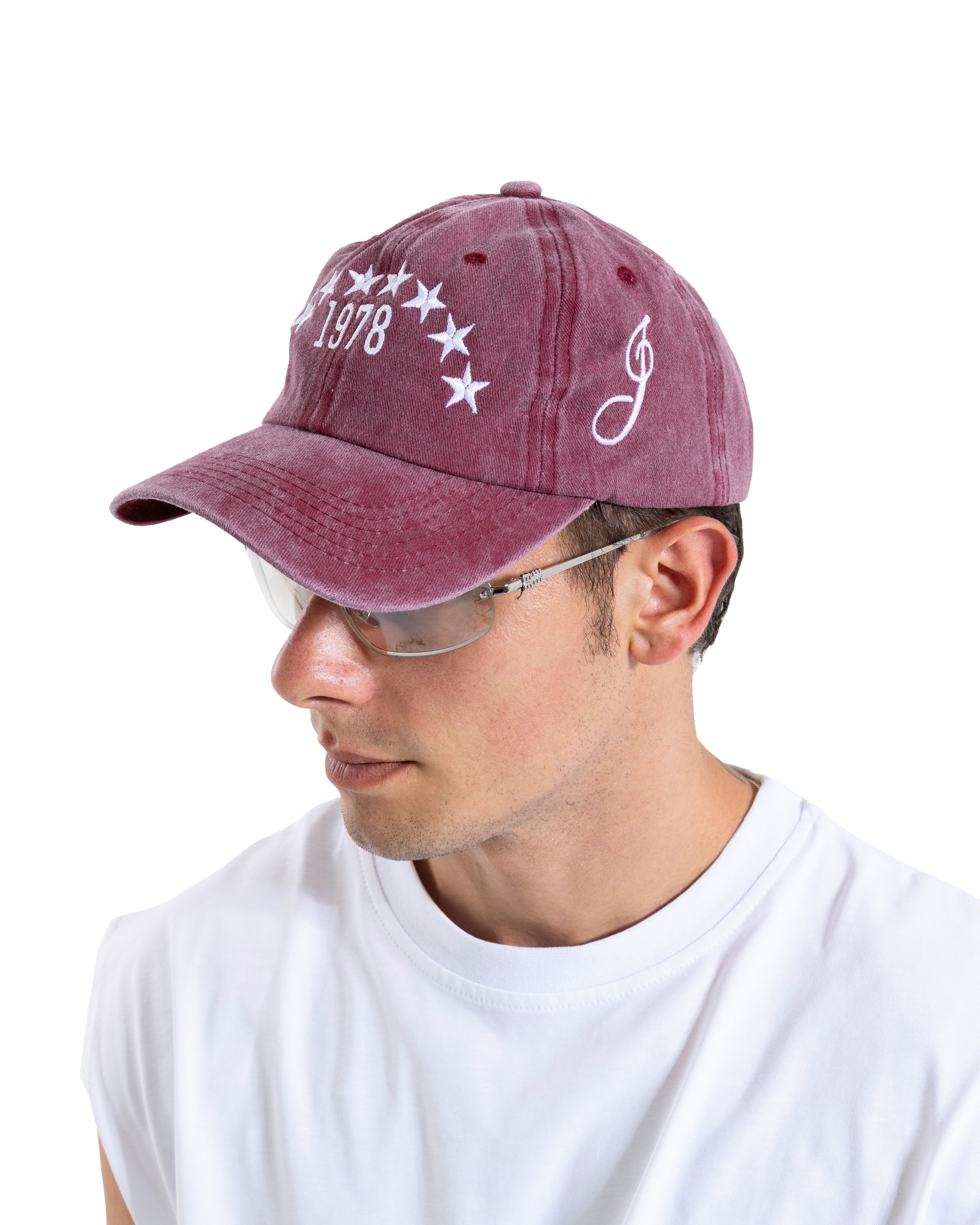 Yıkamalı Bordo Star Embroidery