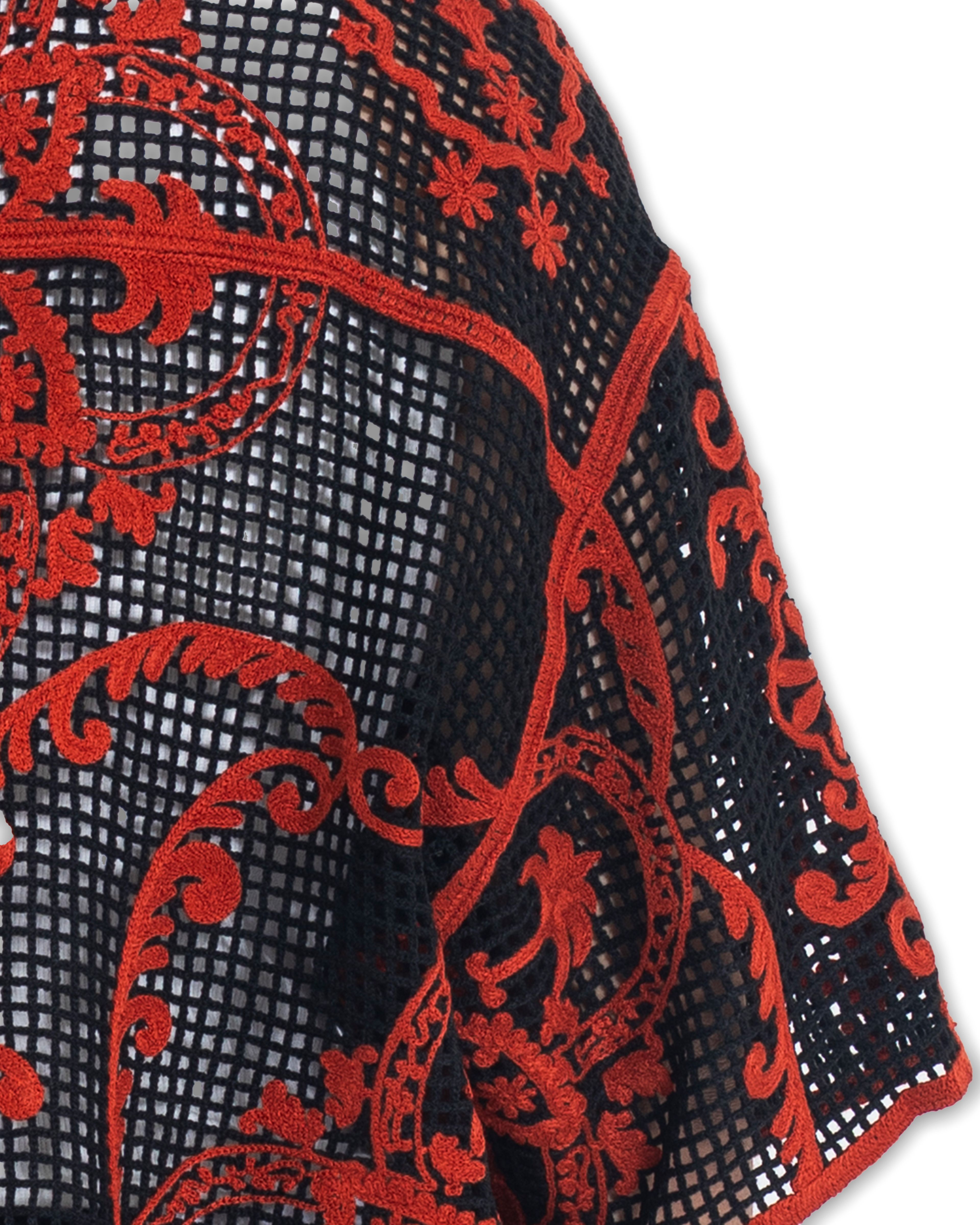 Unisex Knitted Ember Lace Shirt