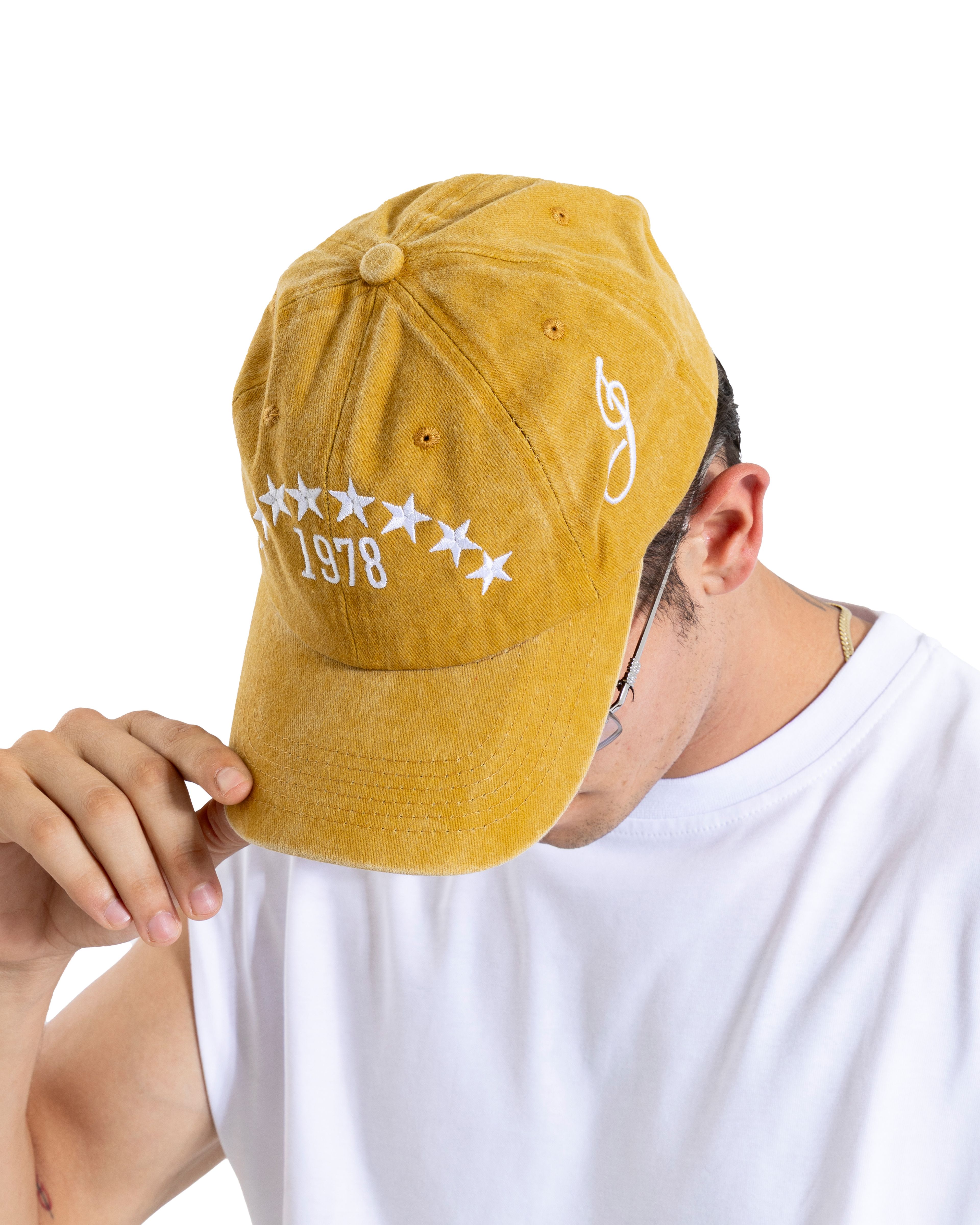 Yıkamalı Sarı Star Embroidery