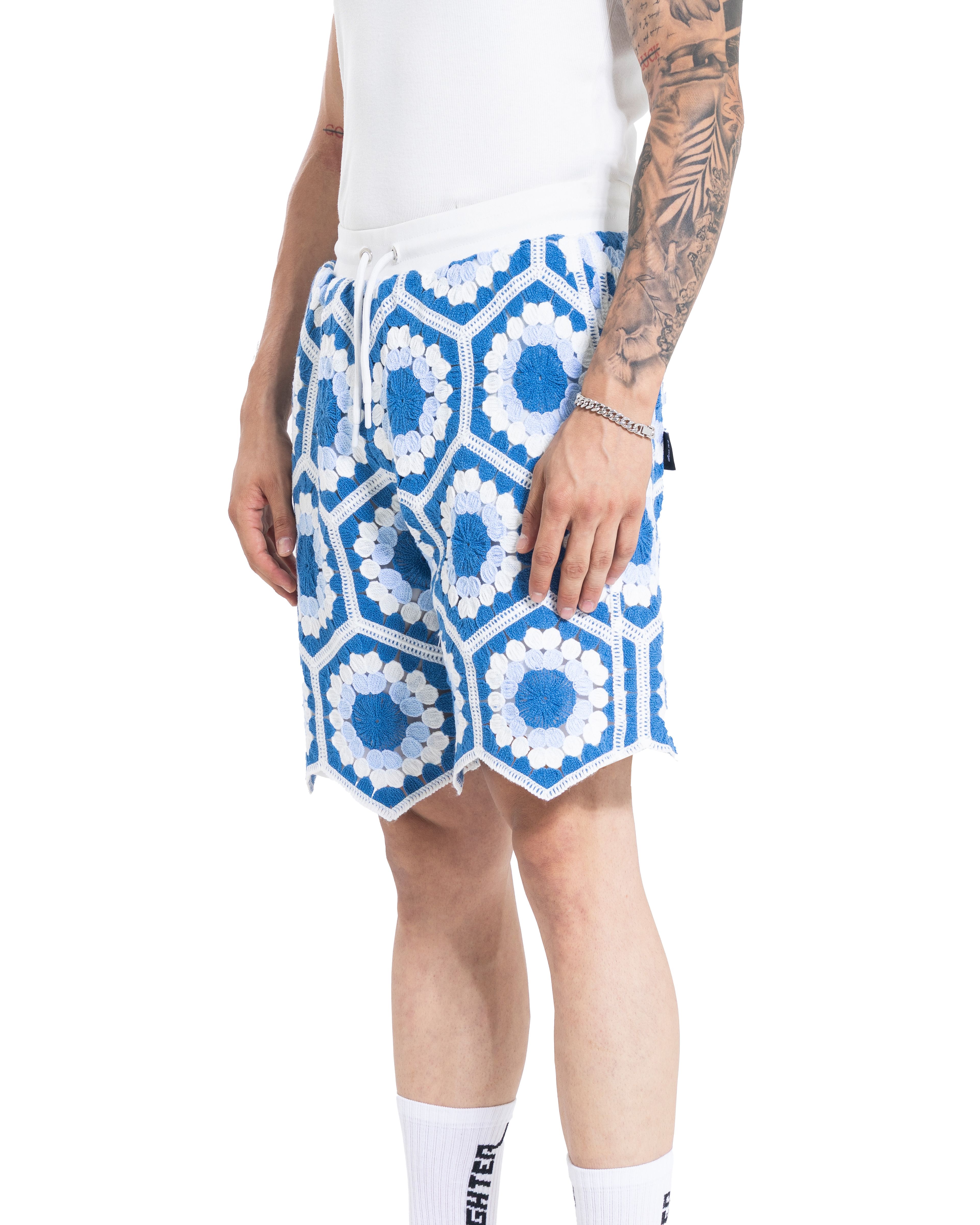 Unisex Knitted FlowerHex Pants