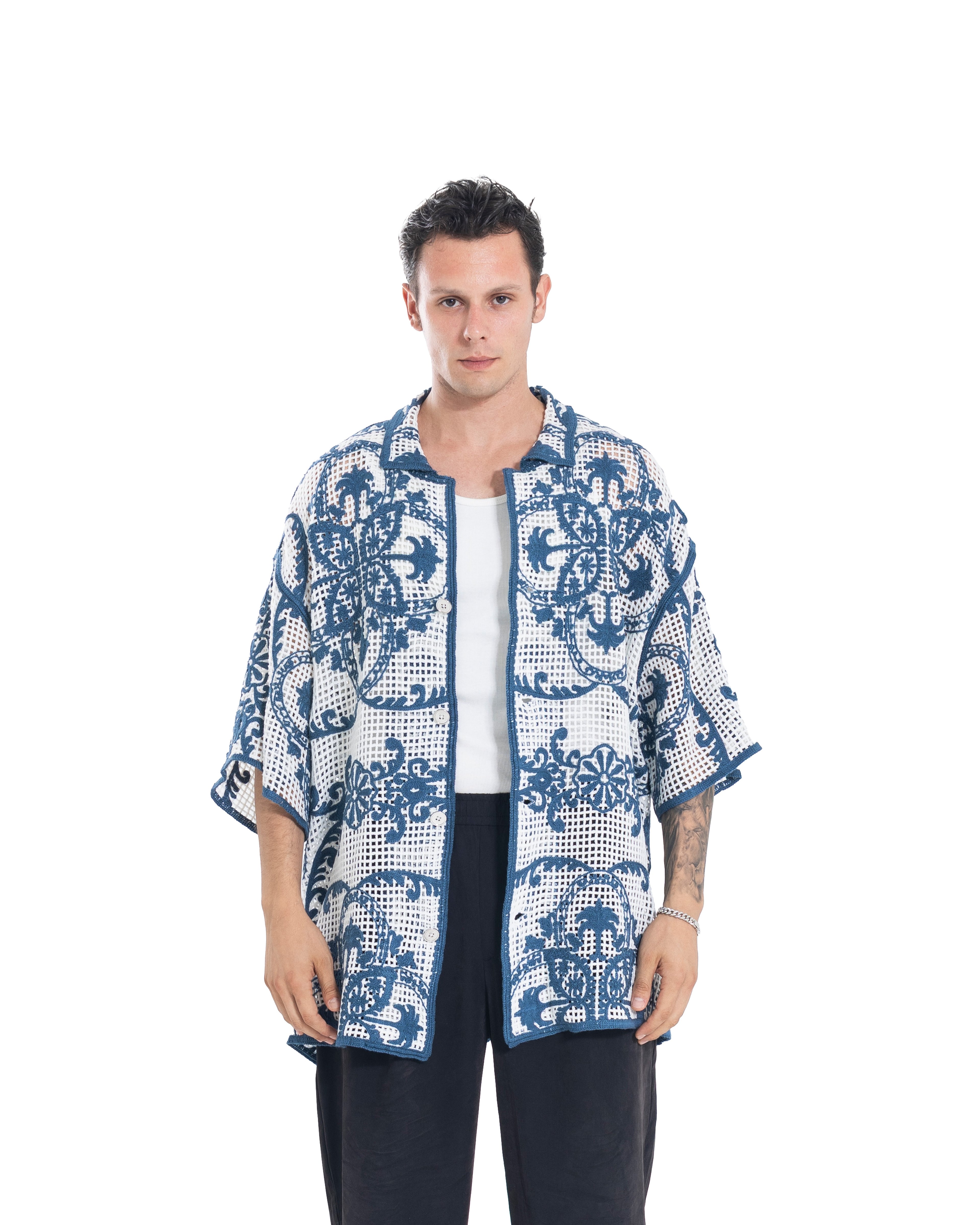 Unisex Knitted Ember Lace Shirt