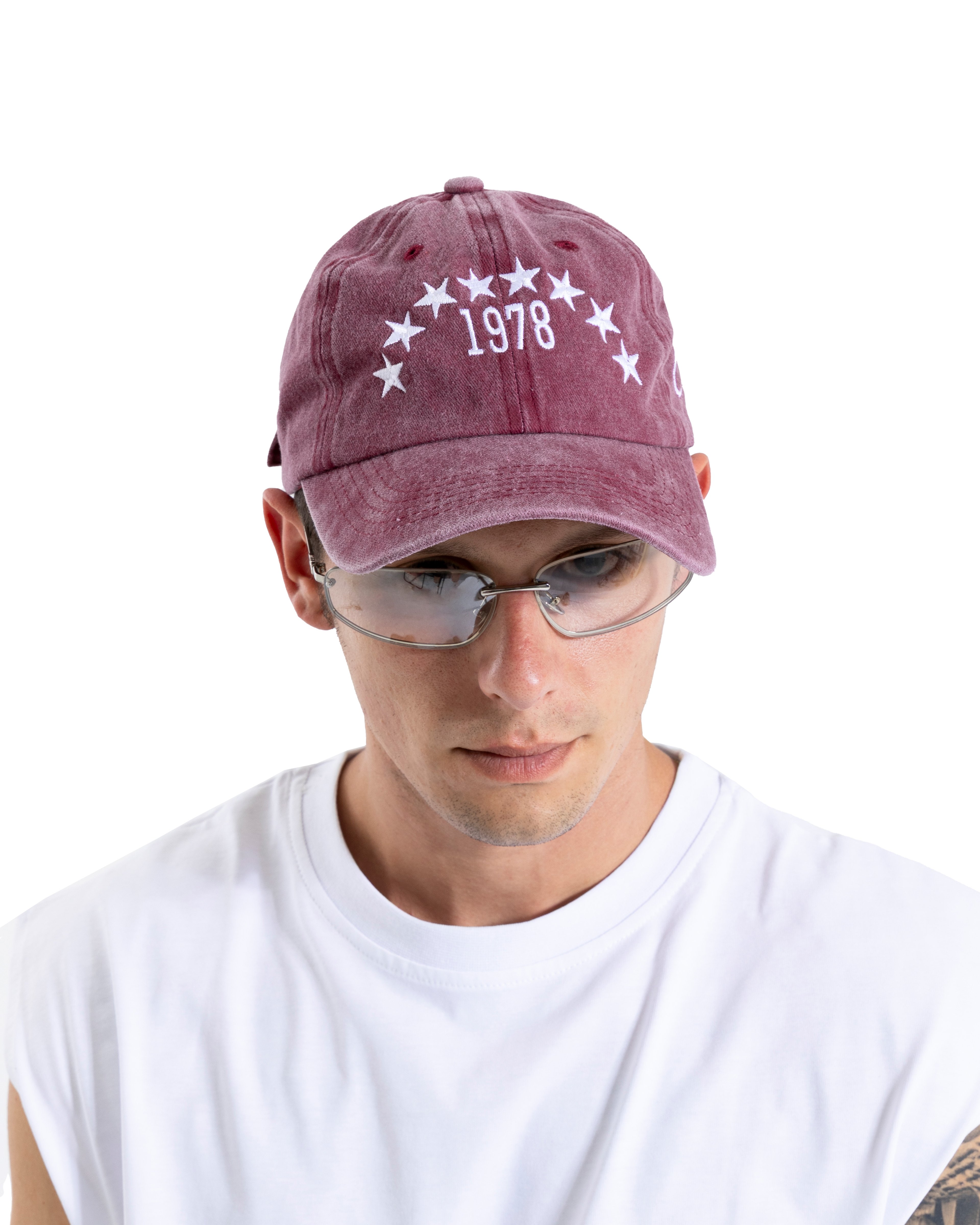 Yıkamalı Bordo Star Embroidery