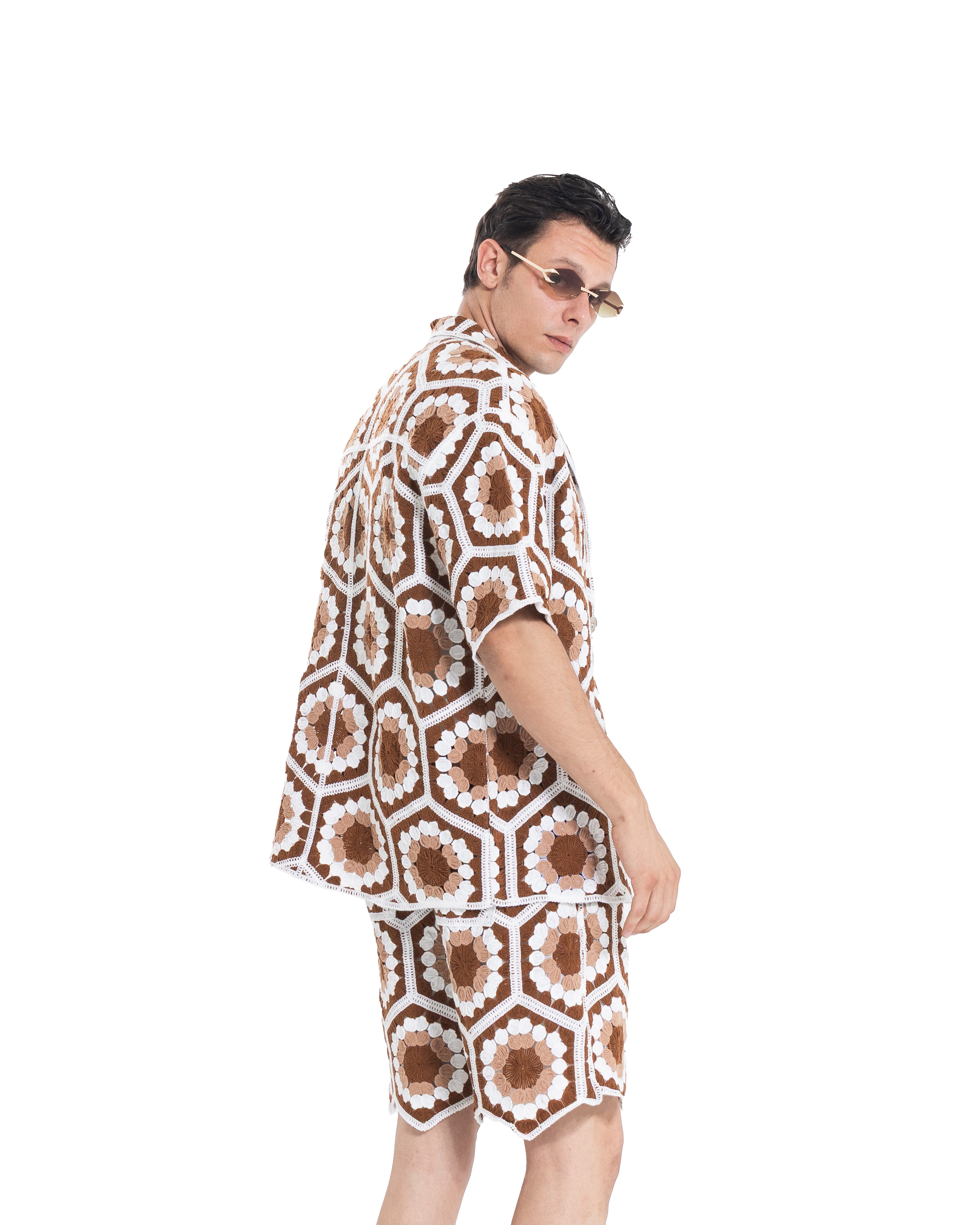 Unisex Knitted FlowerHex Shirt