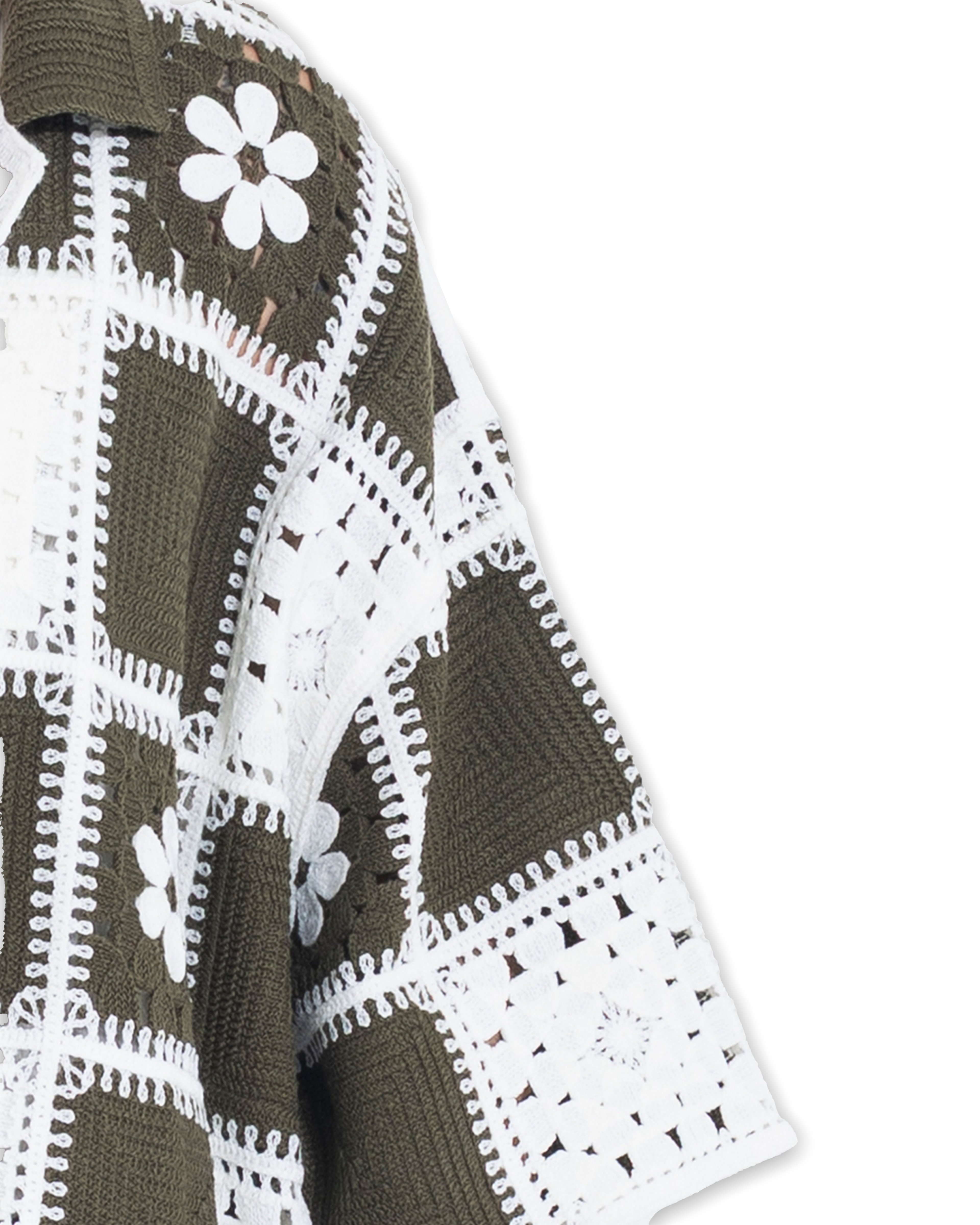 Unisex Knitted Garden Grid Shirt