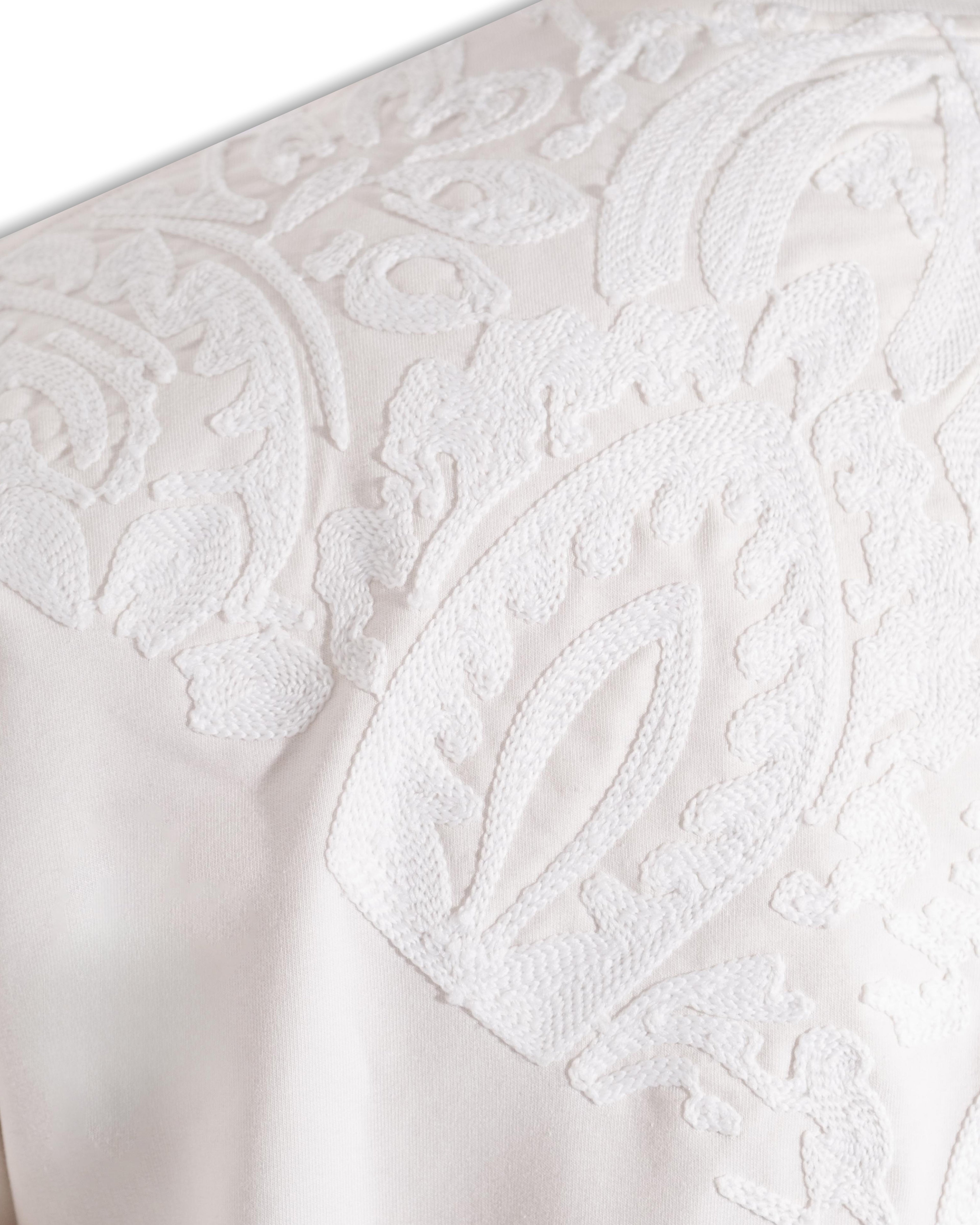 Erkek Kısa Kol Premium Ethnic Oversize Ekru