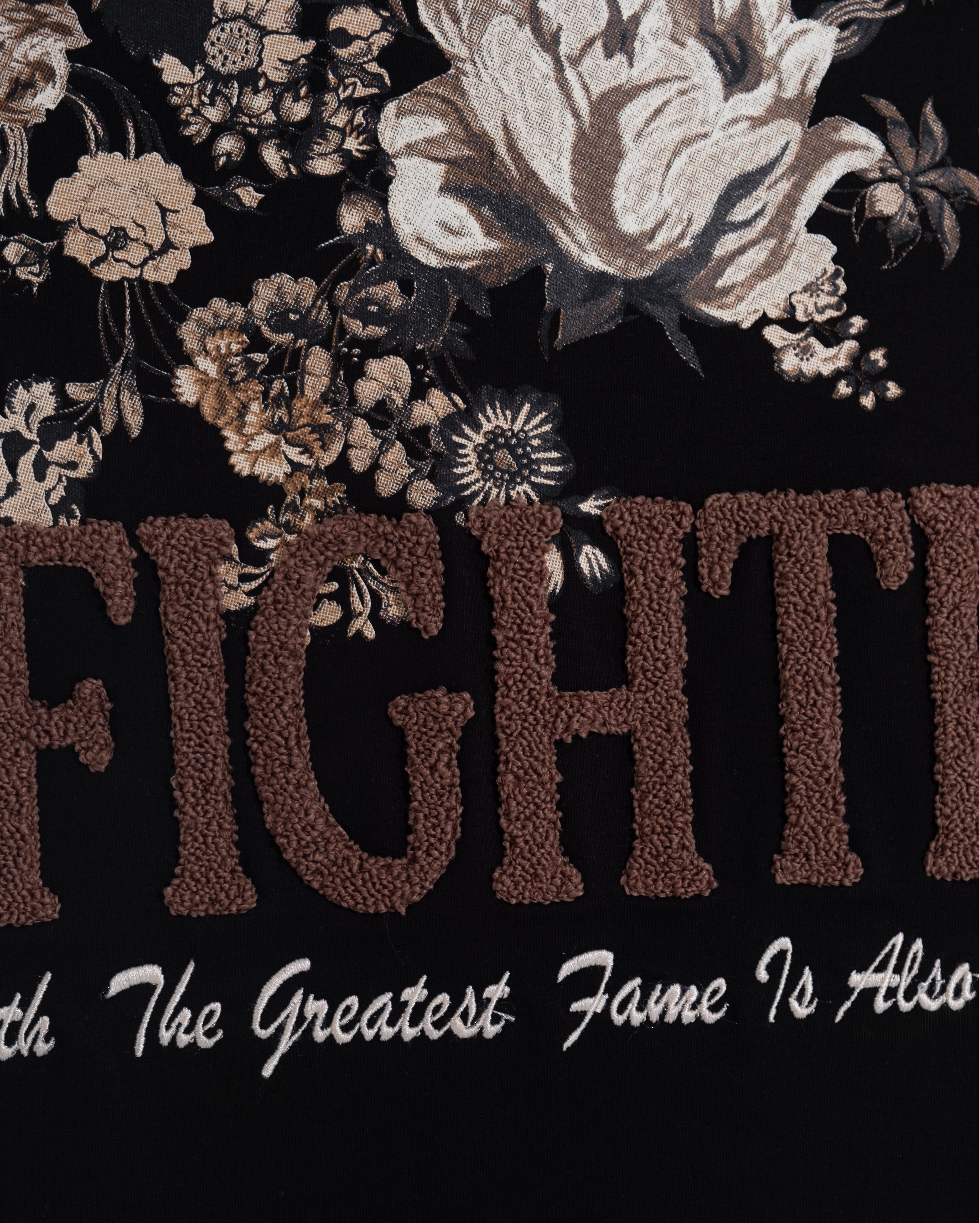 Nature And Birds Oversize Siyah Tişört