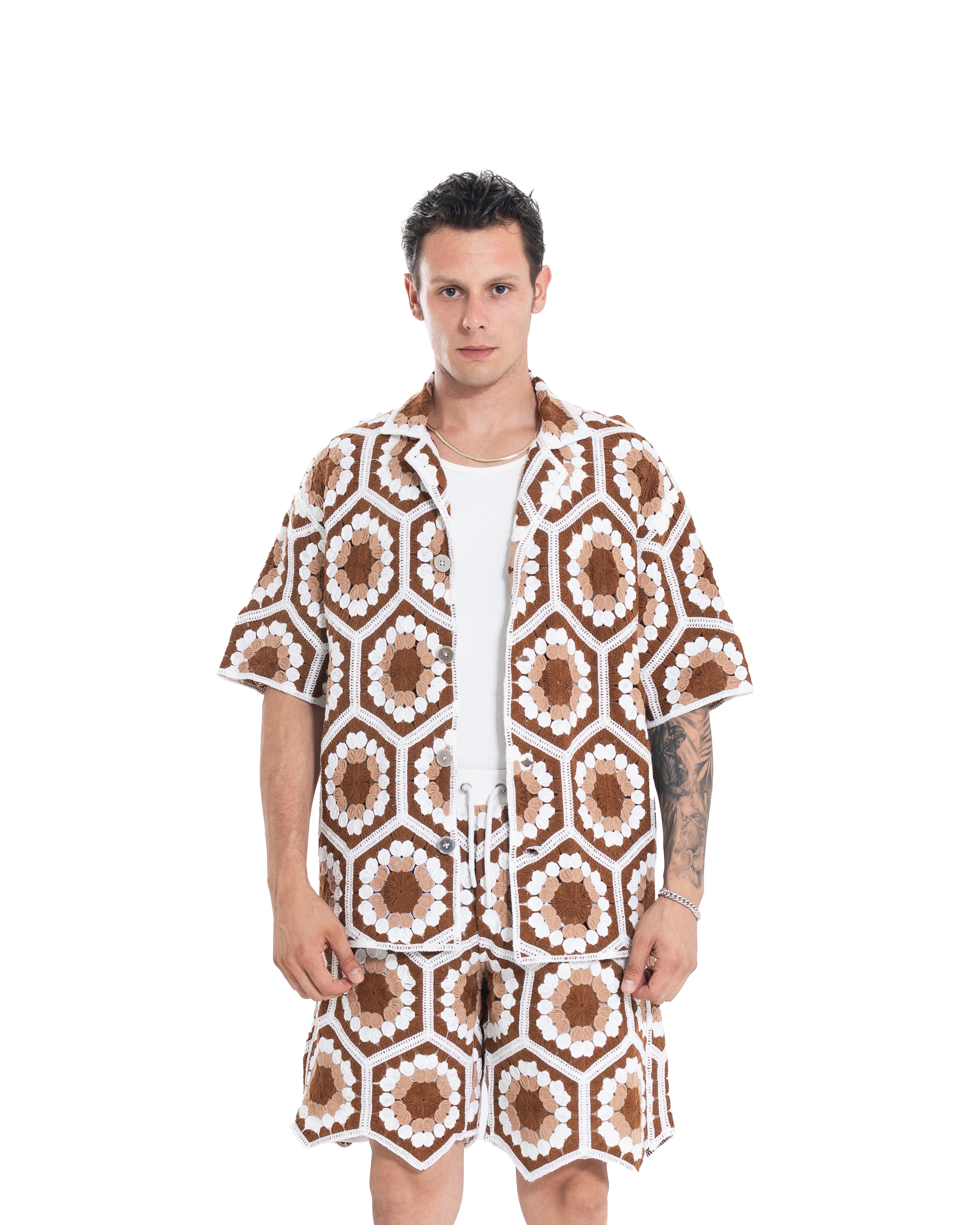 Unisex Knitted FlowerHex Shirt