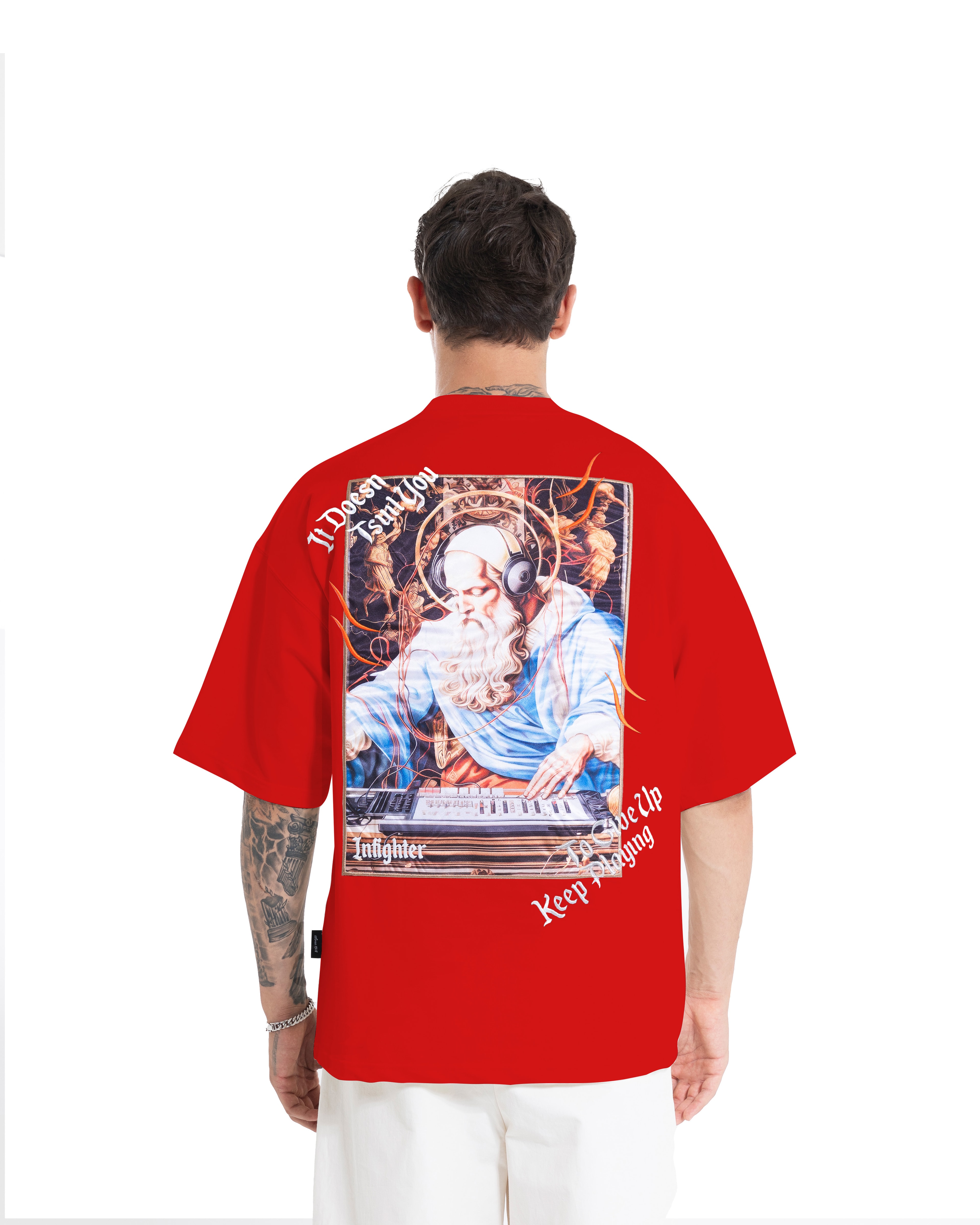 Premium Old Dj Oversize Kırmızı
