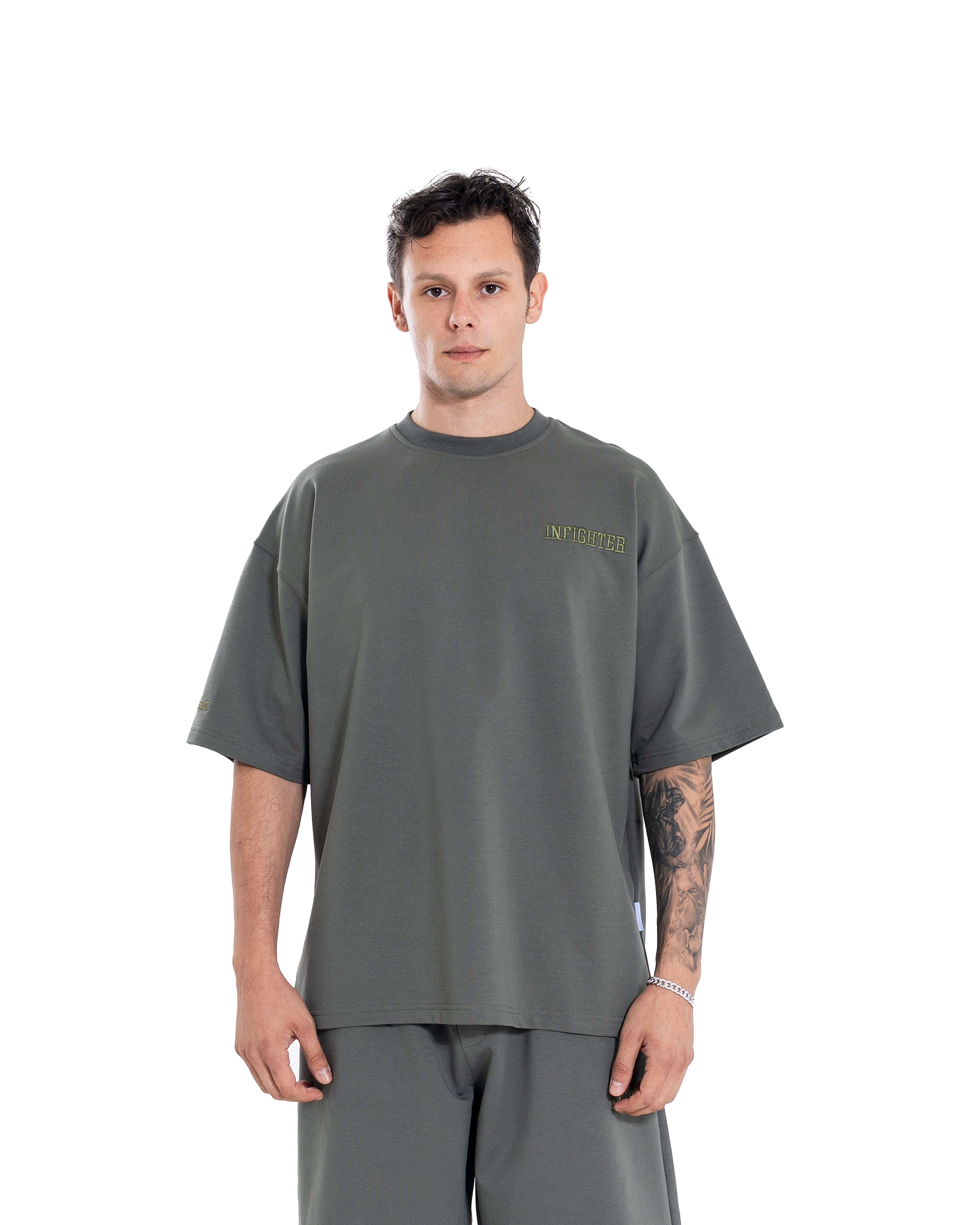 Haki Basic Oversize Tişört