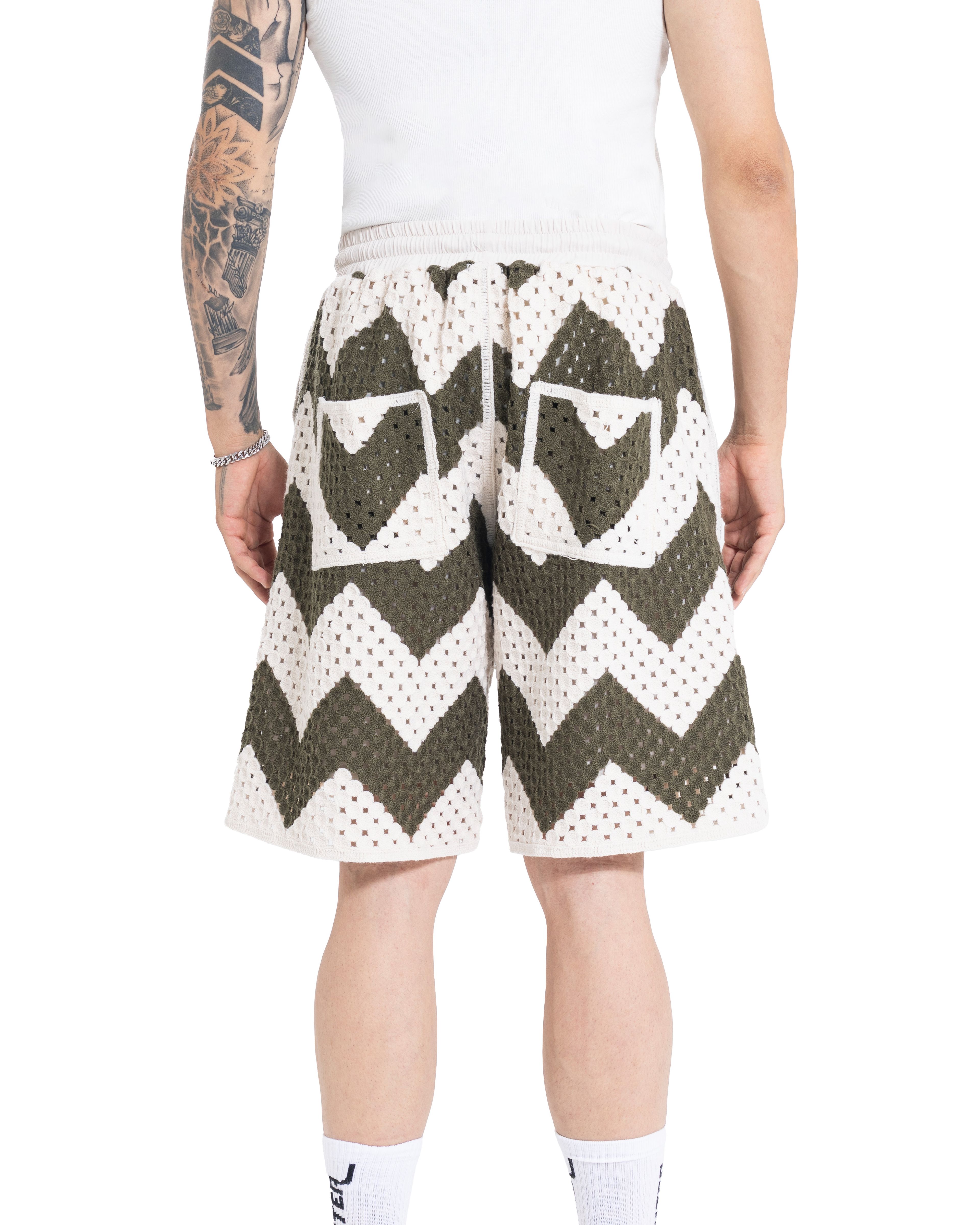 Unisex Knitted ZigZag Edge Pants