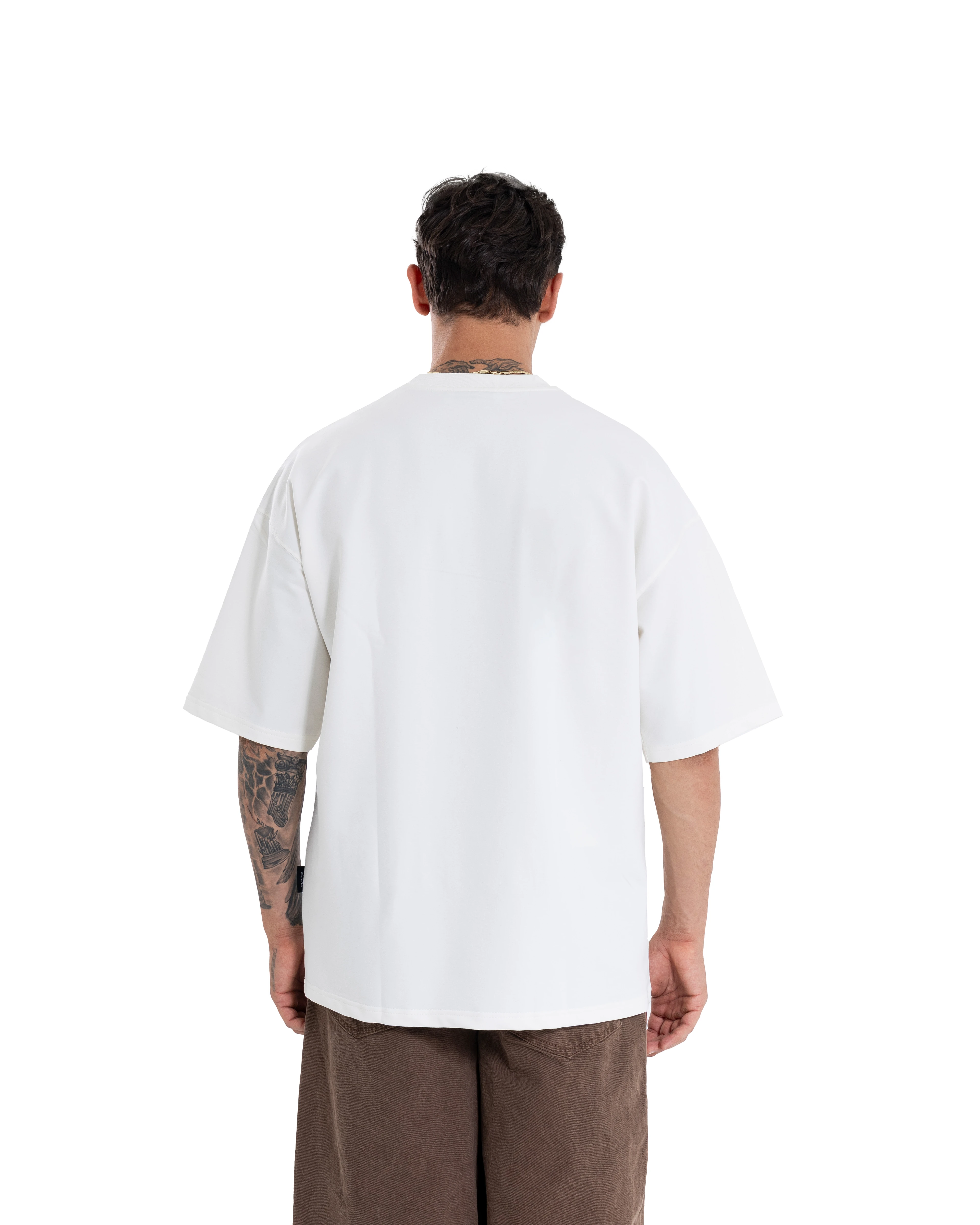 Nature And Birds Oversize Ekru Tişört